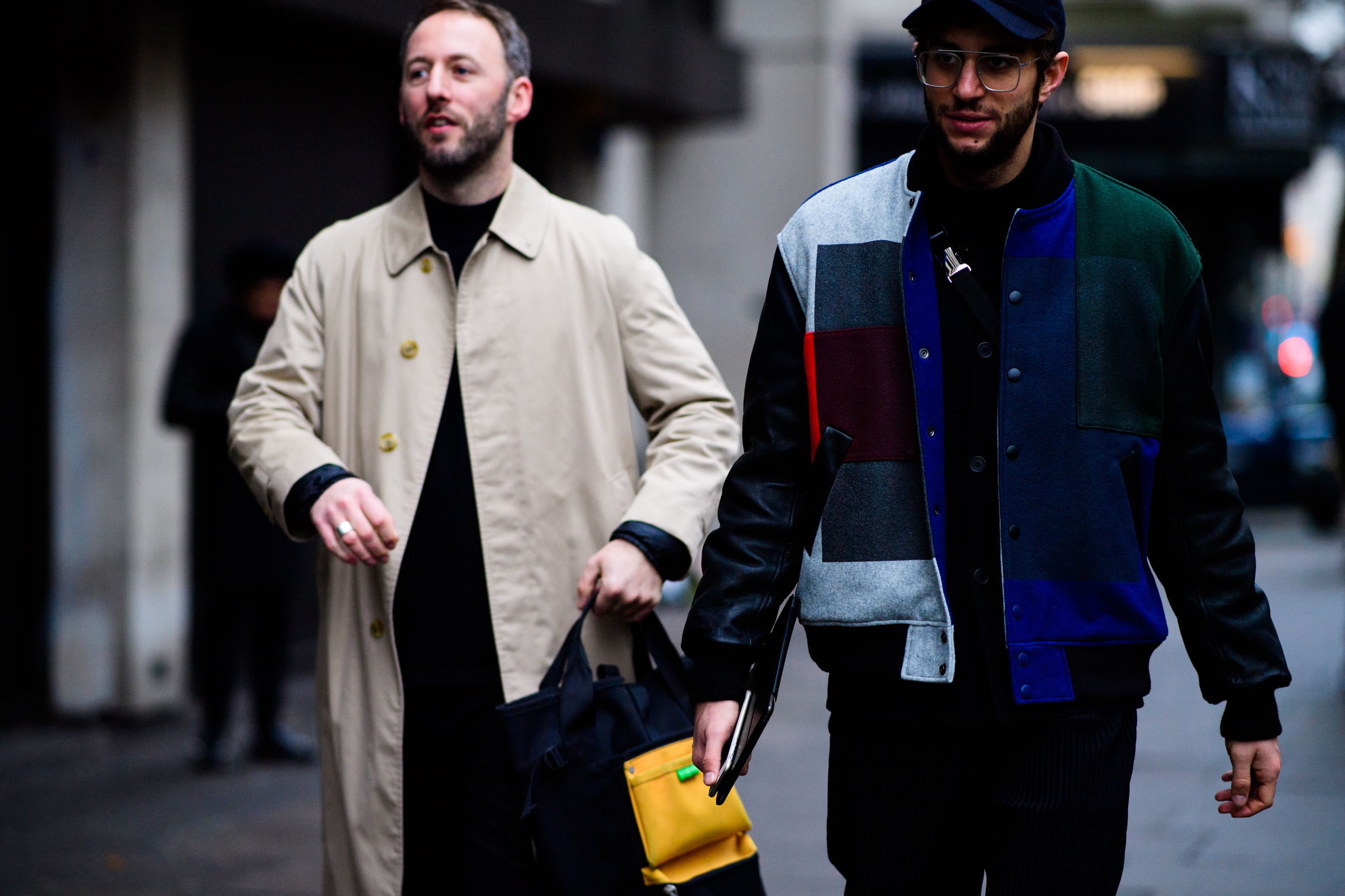 Man with colorful jacket
