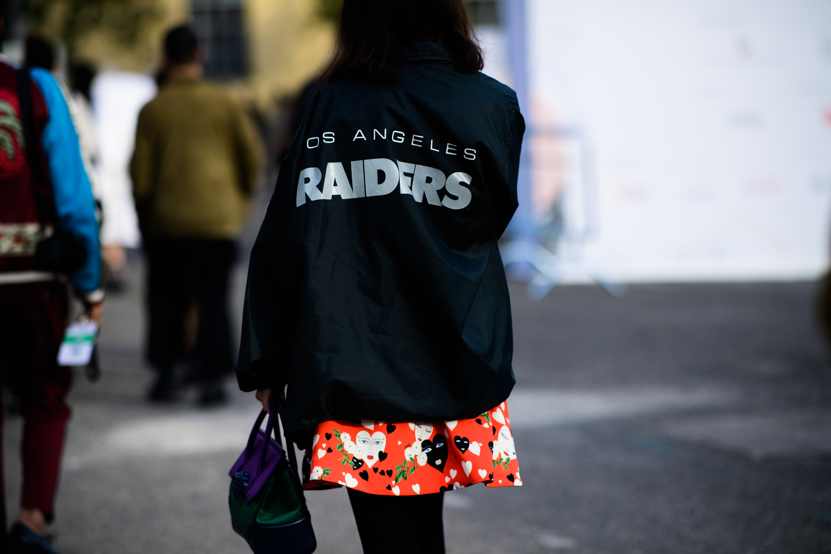 Woman wearing black jacket