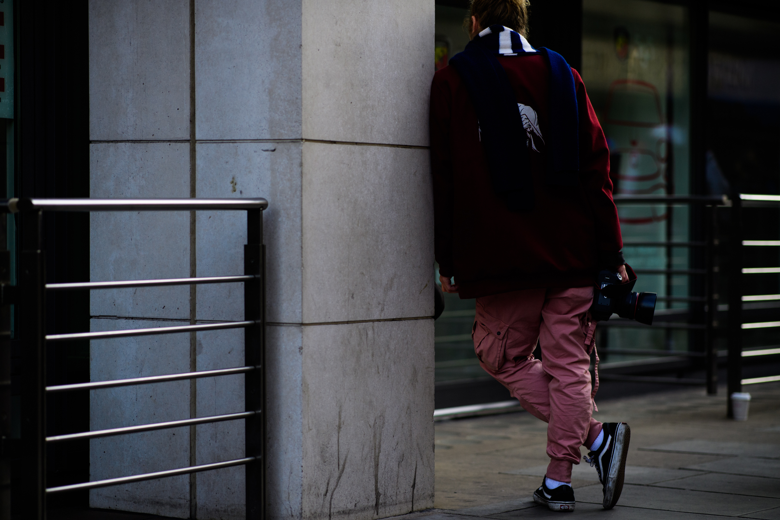 Photographer wearing vans