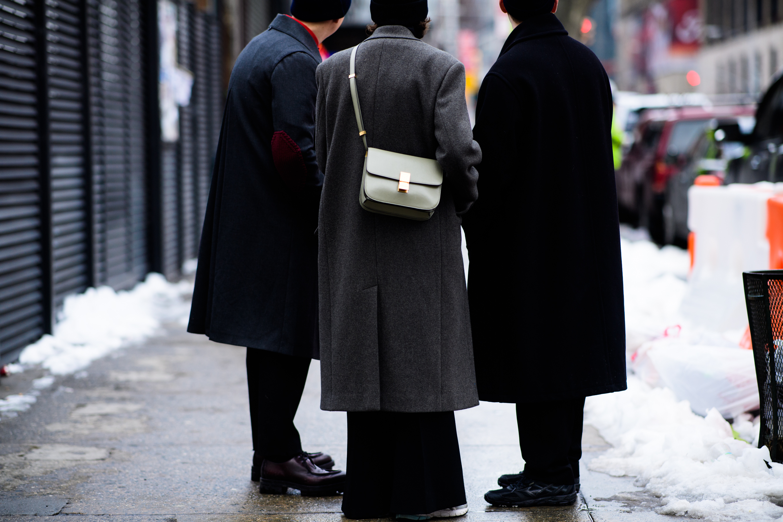 People wearing coats