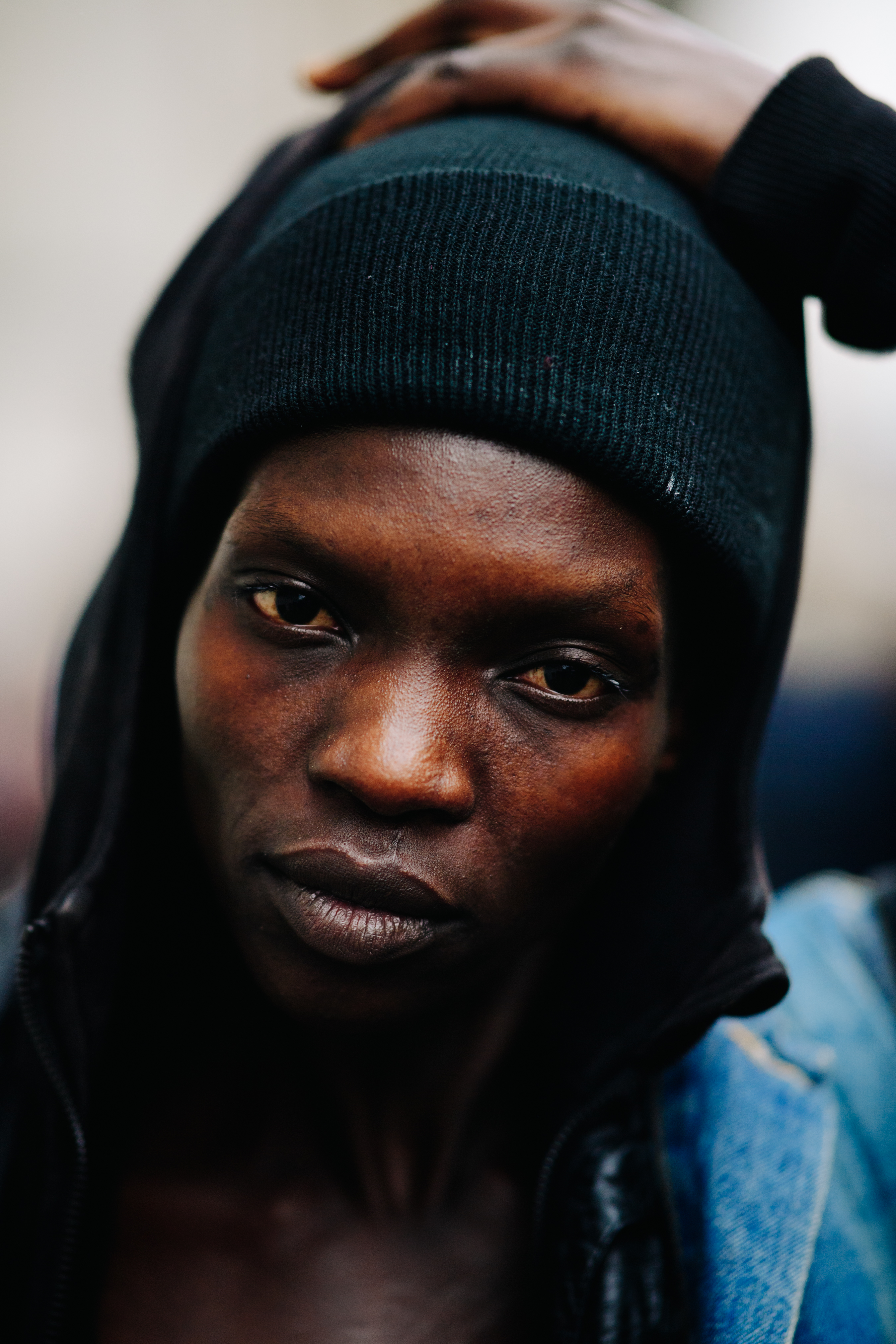 Portrait of model from South Sudan