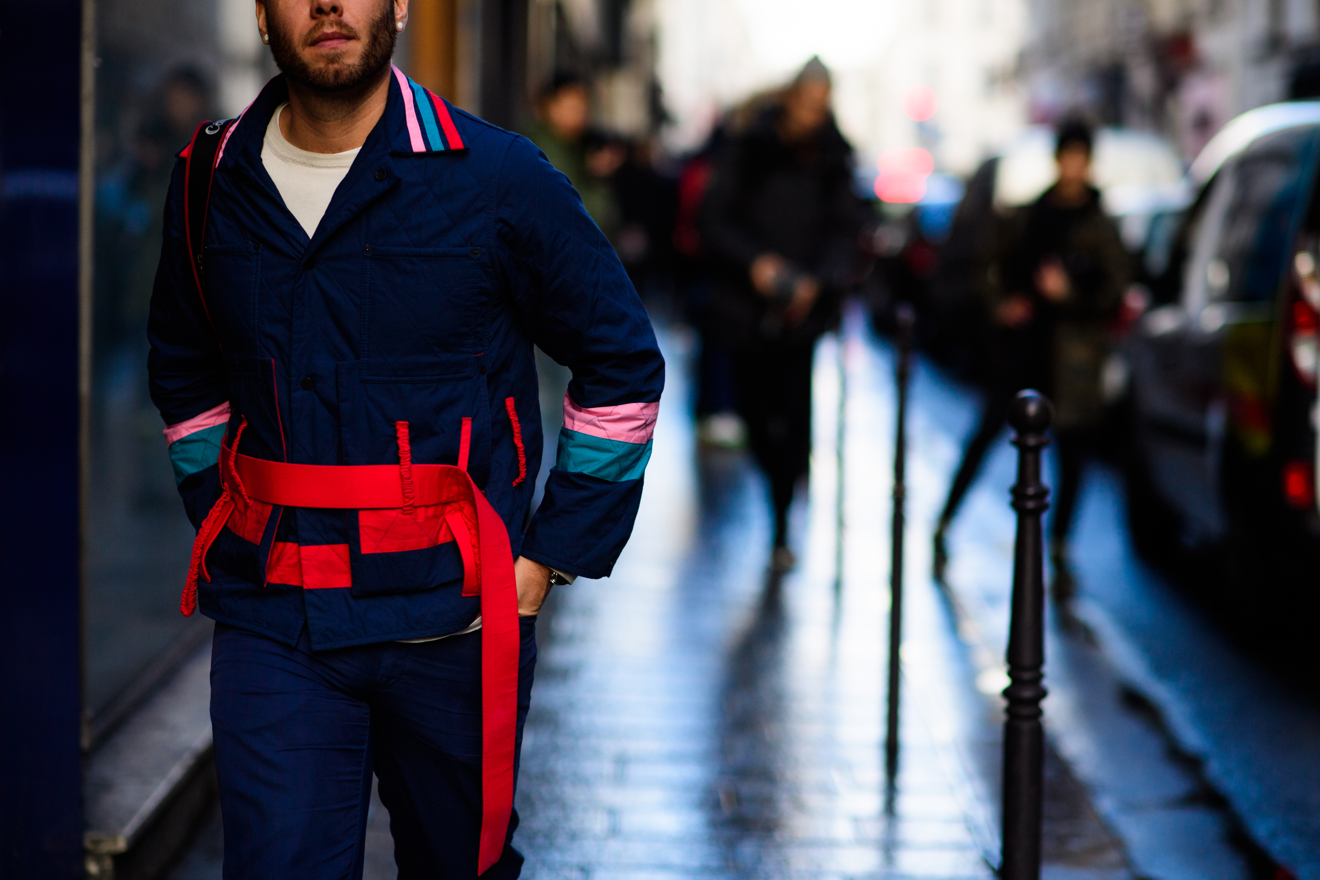 Man wearing Craig Green jacket