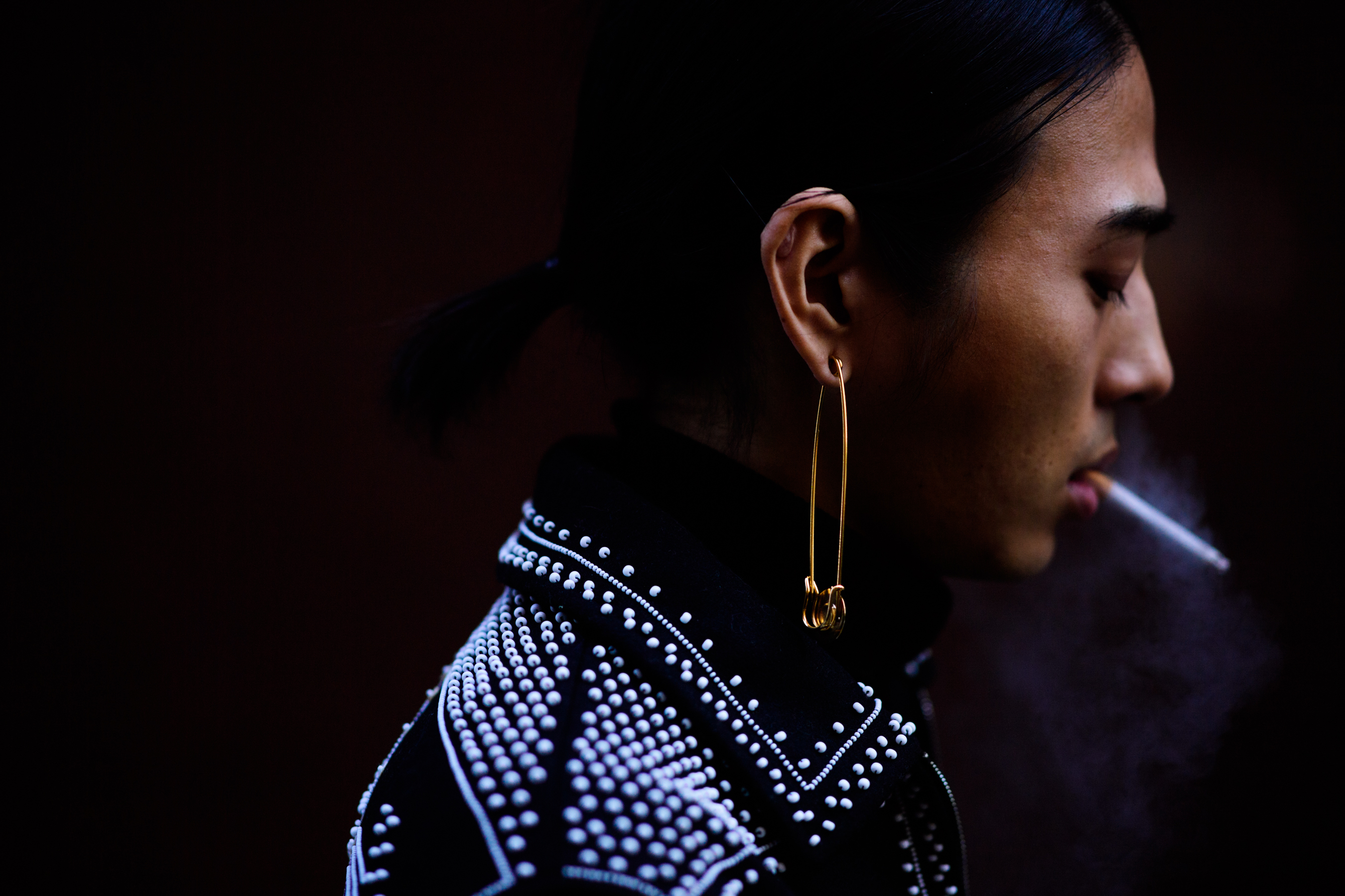 Man with earring