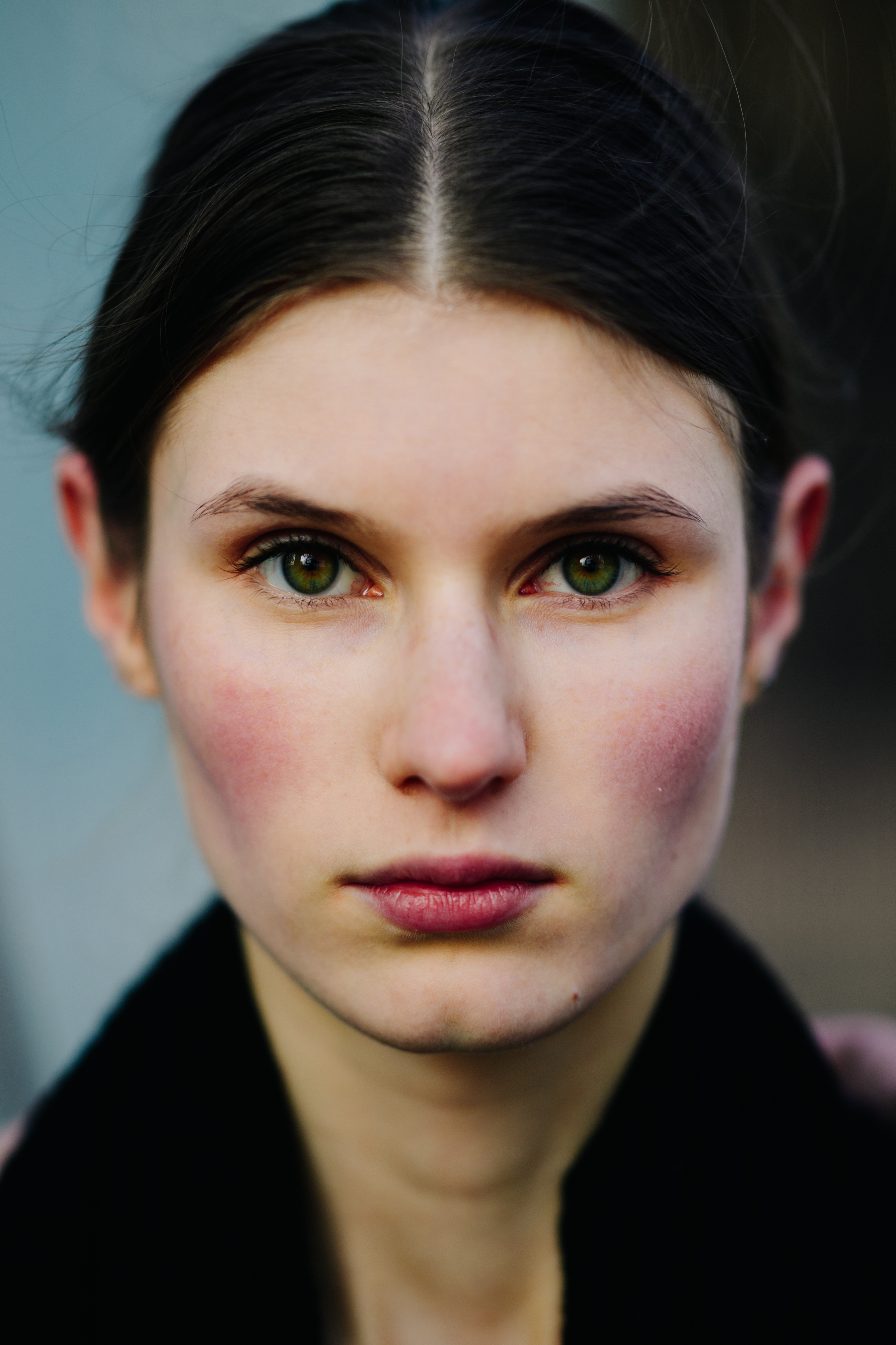 Portrait of model after the show