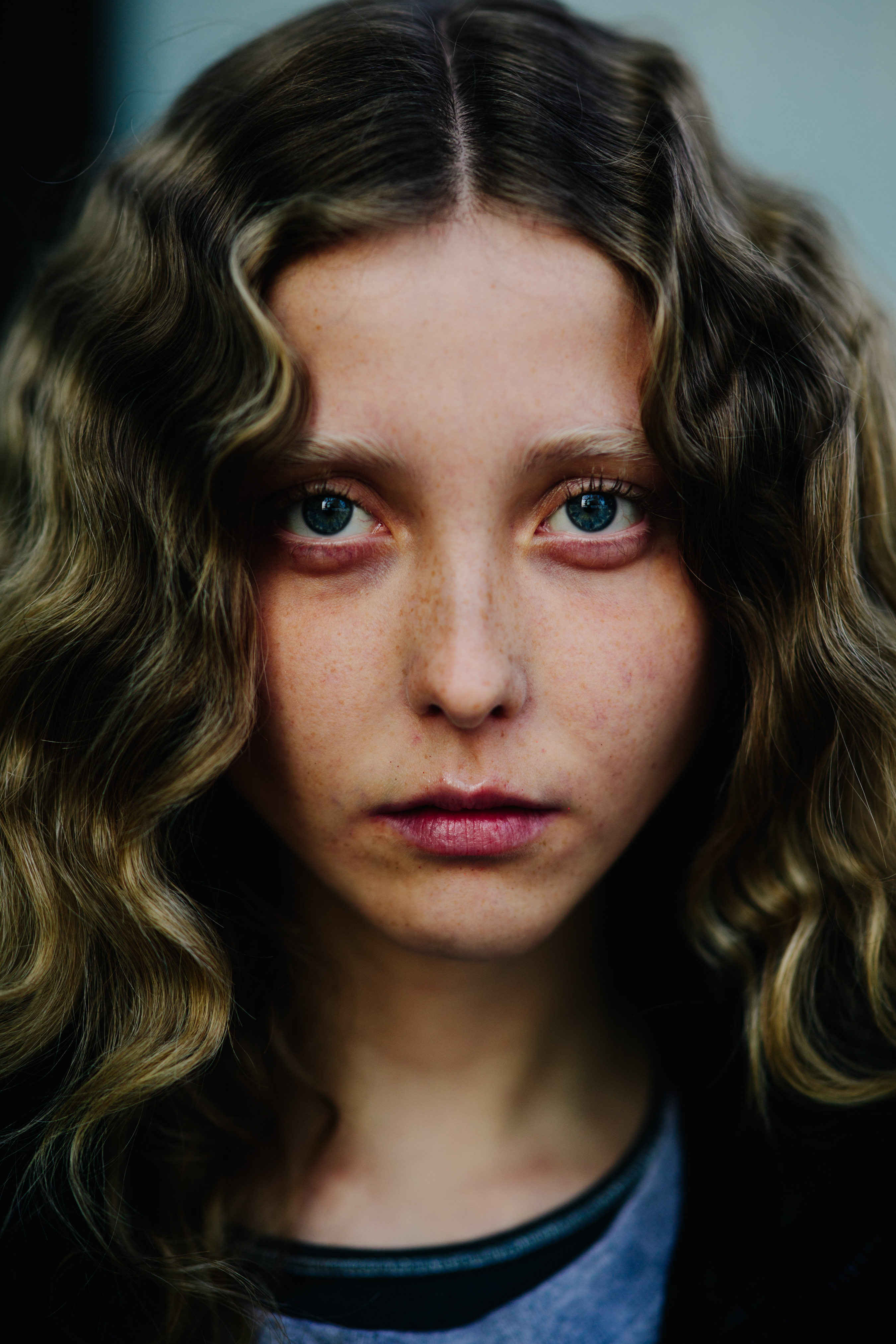 Portrait of model with curls