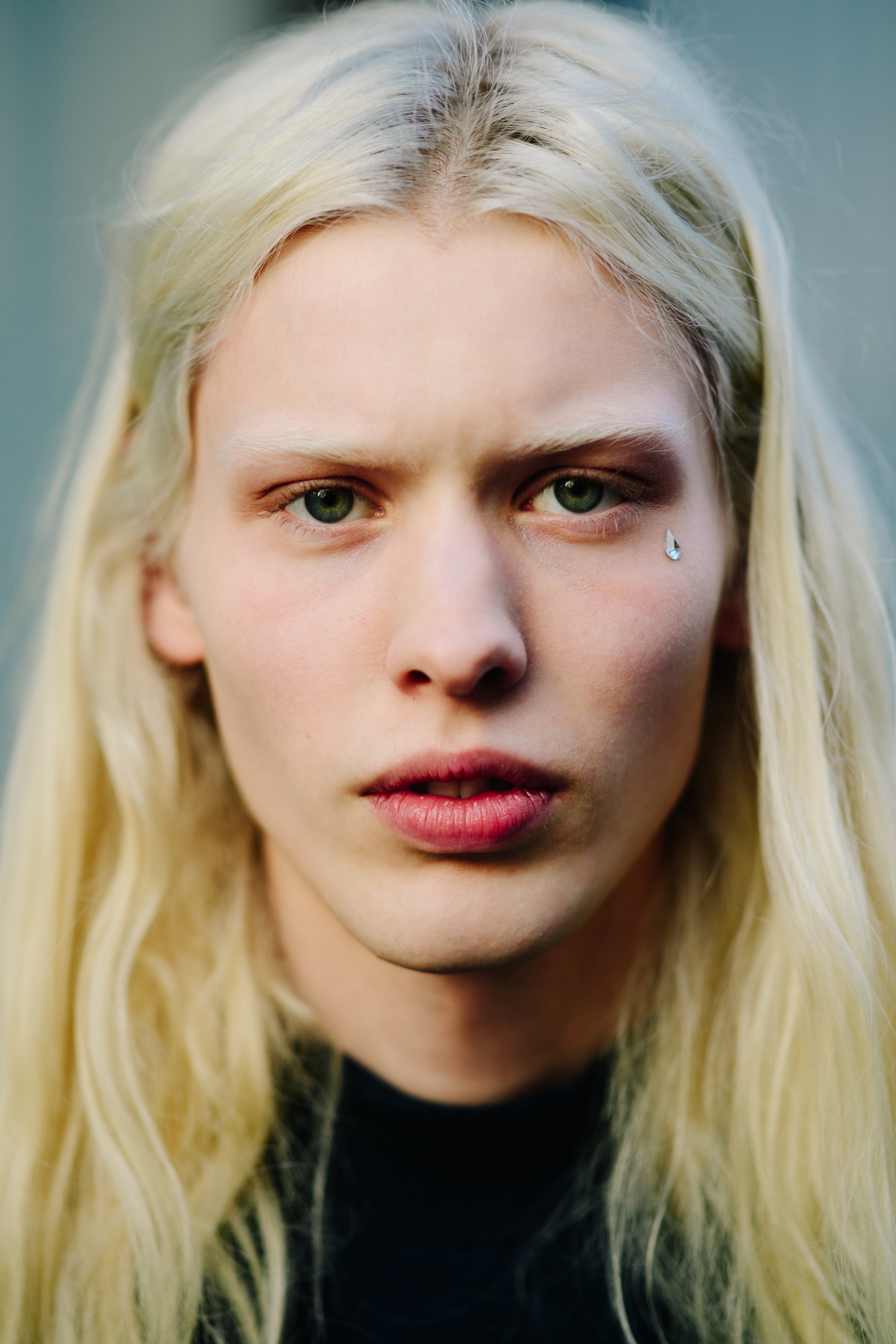 Portrait of blonde model