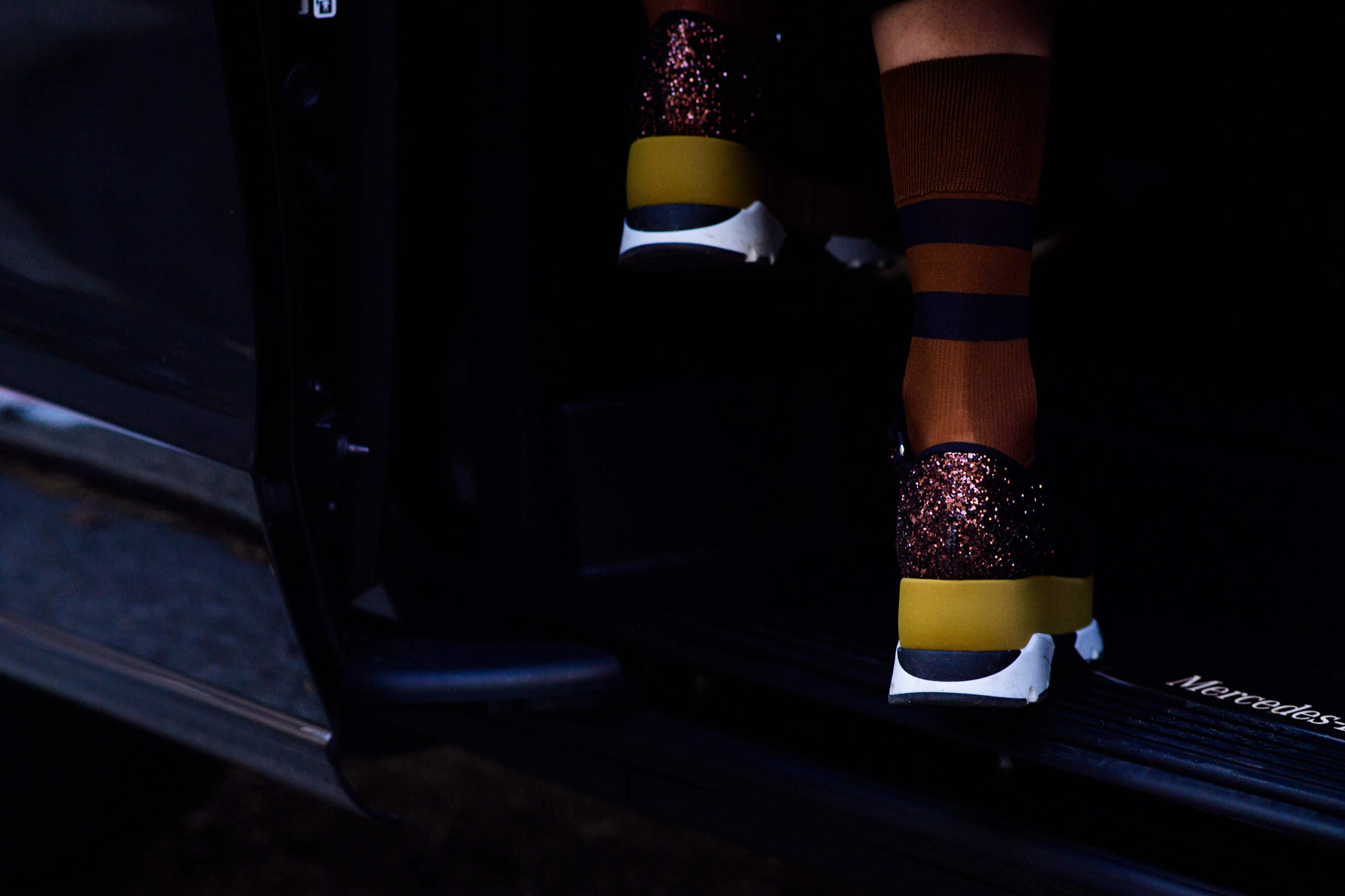 Woman wearing marni shoes