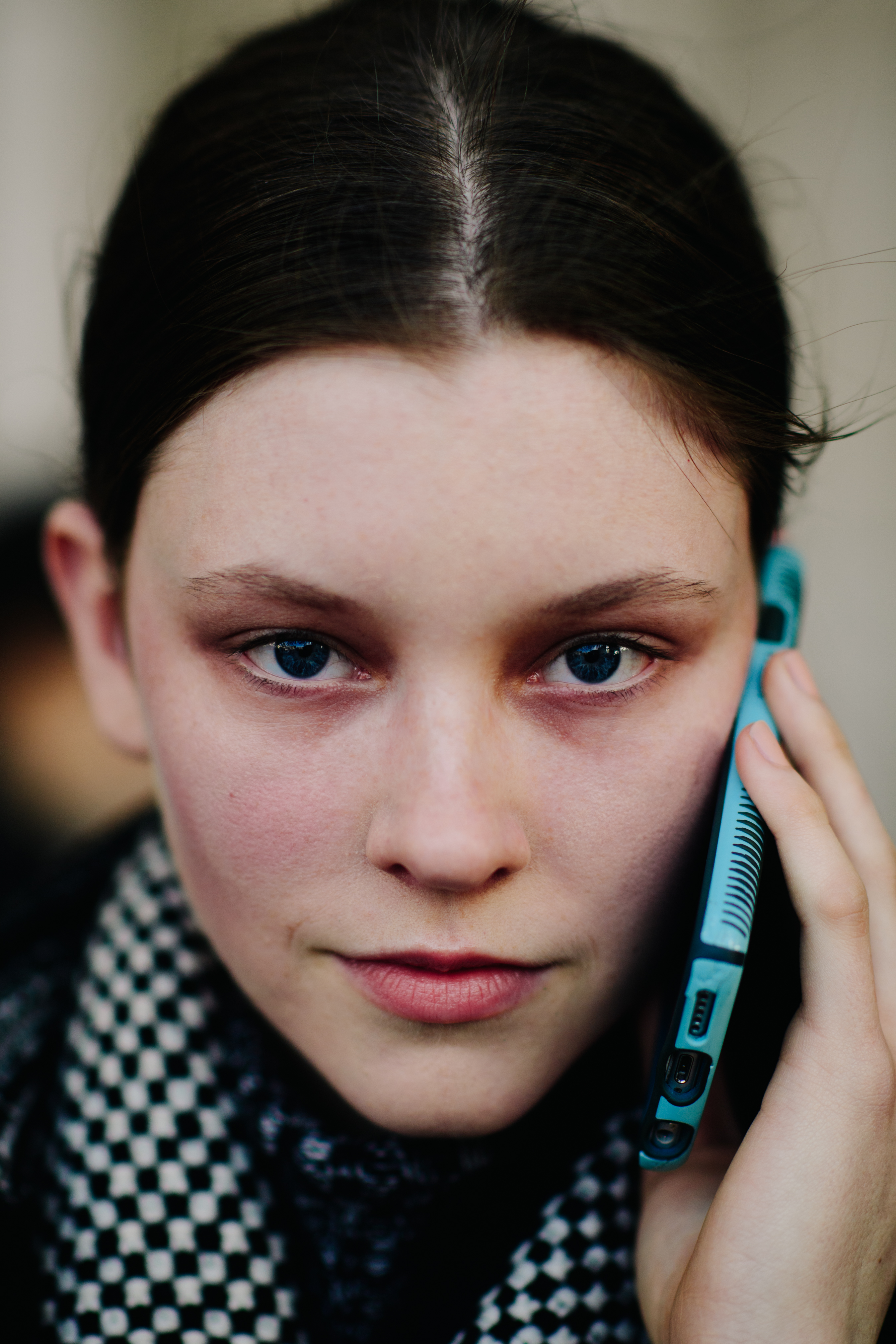Portrait of a model after the show