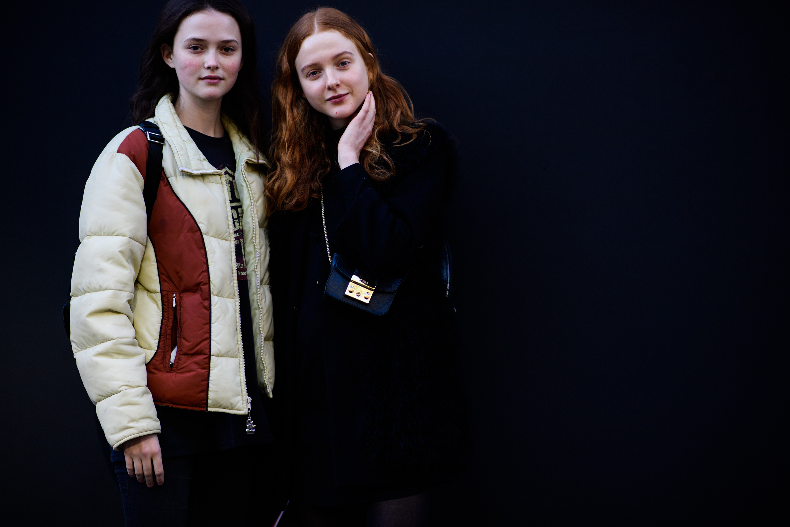 Two Australian models after the show