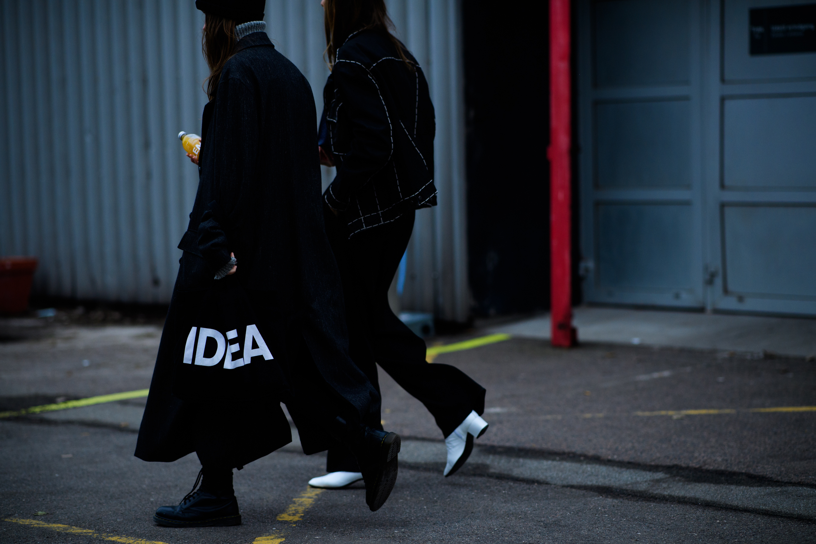 Woman wearing IDEA dress