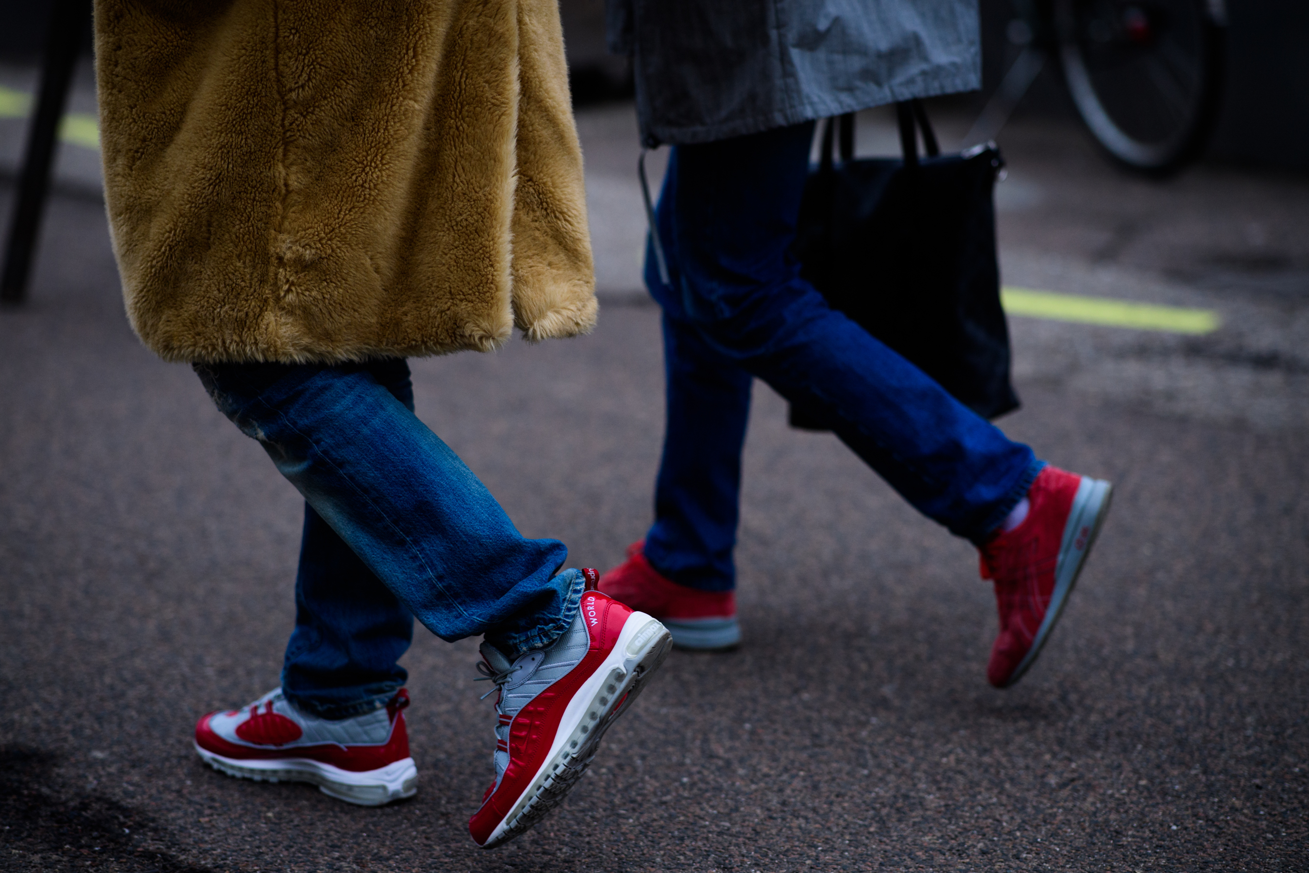 Men wearing denim pants