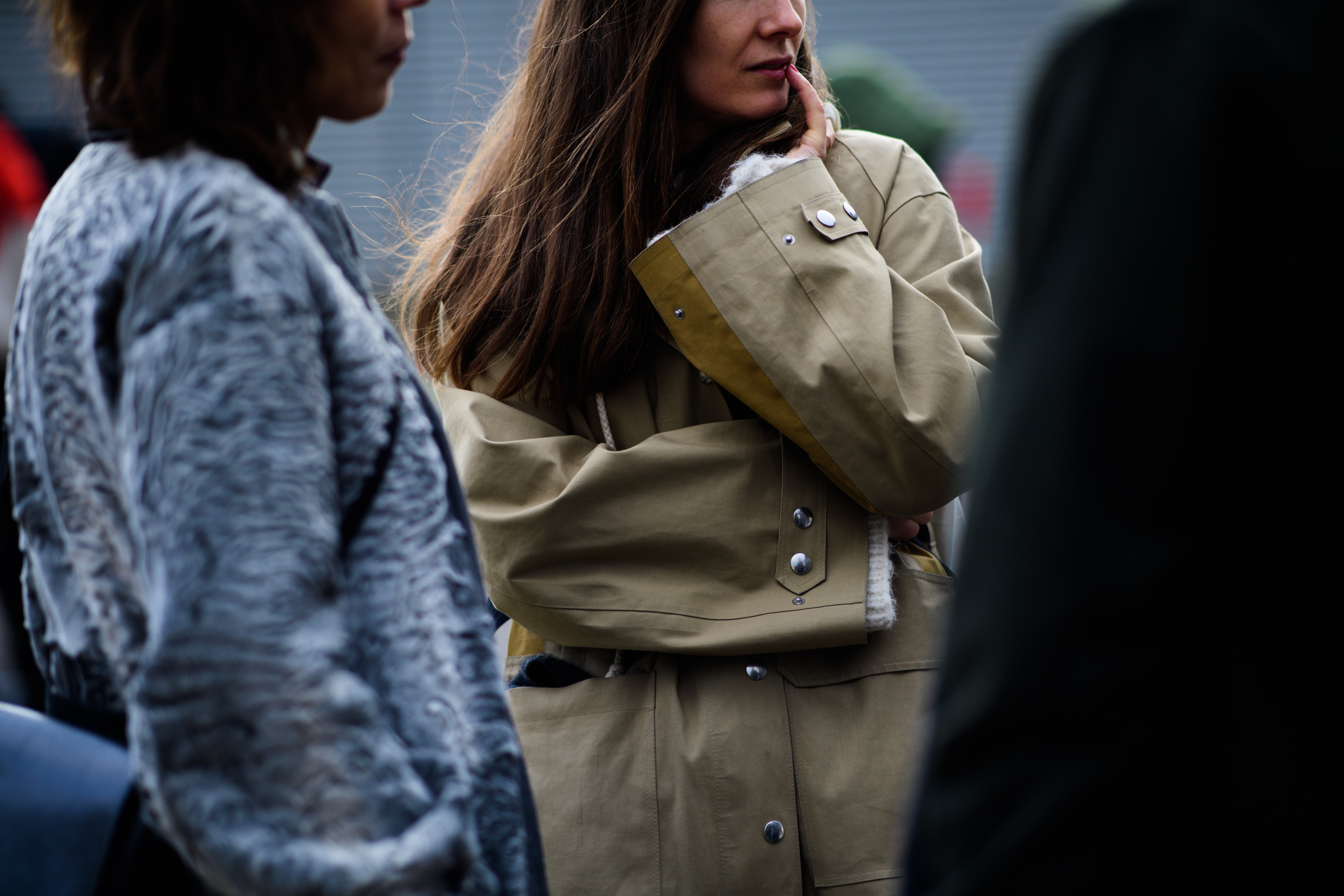 Woman wearing cloak