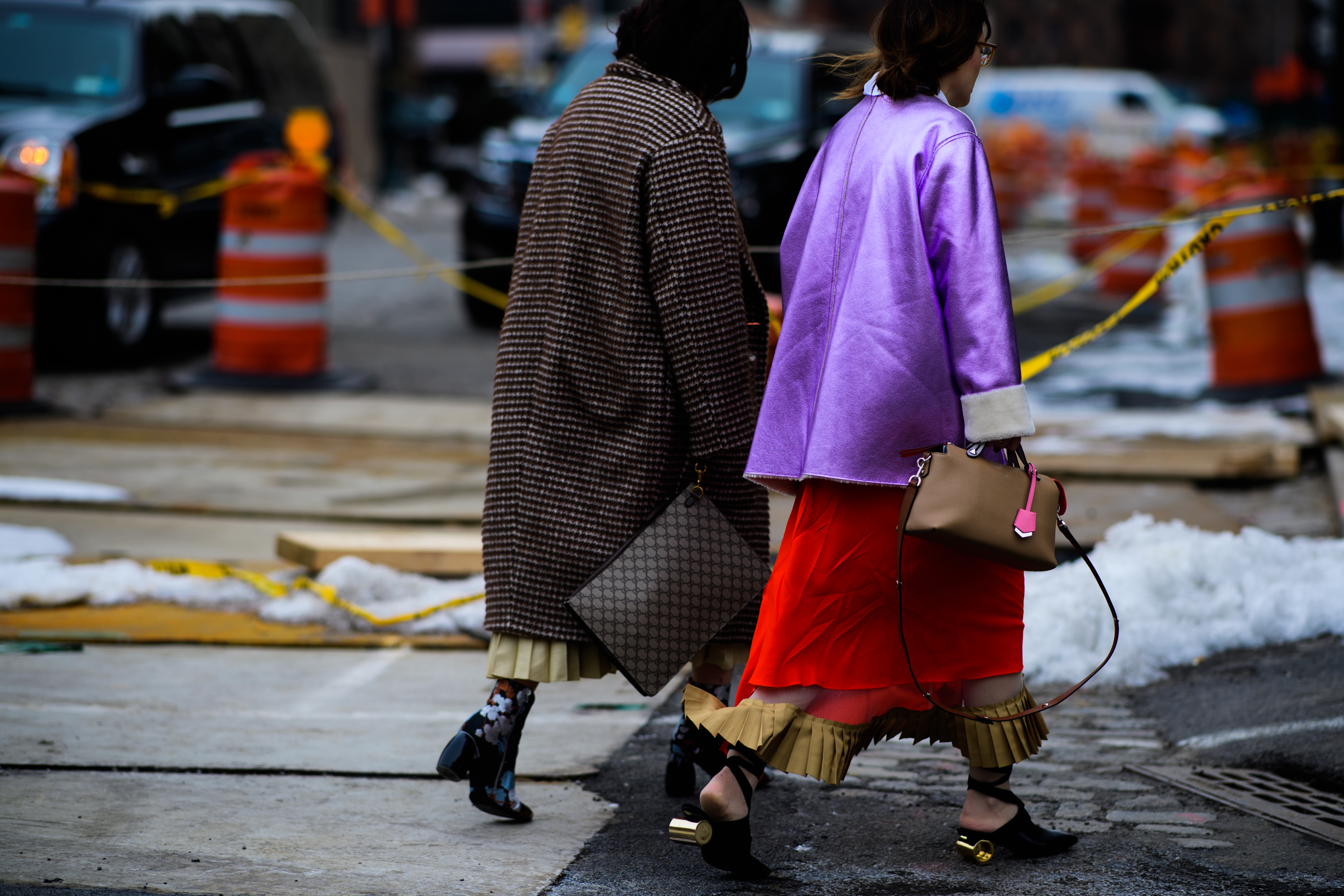 Woman wearing J.W.Anderson shoes