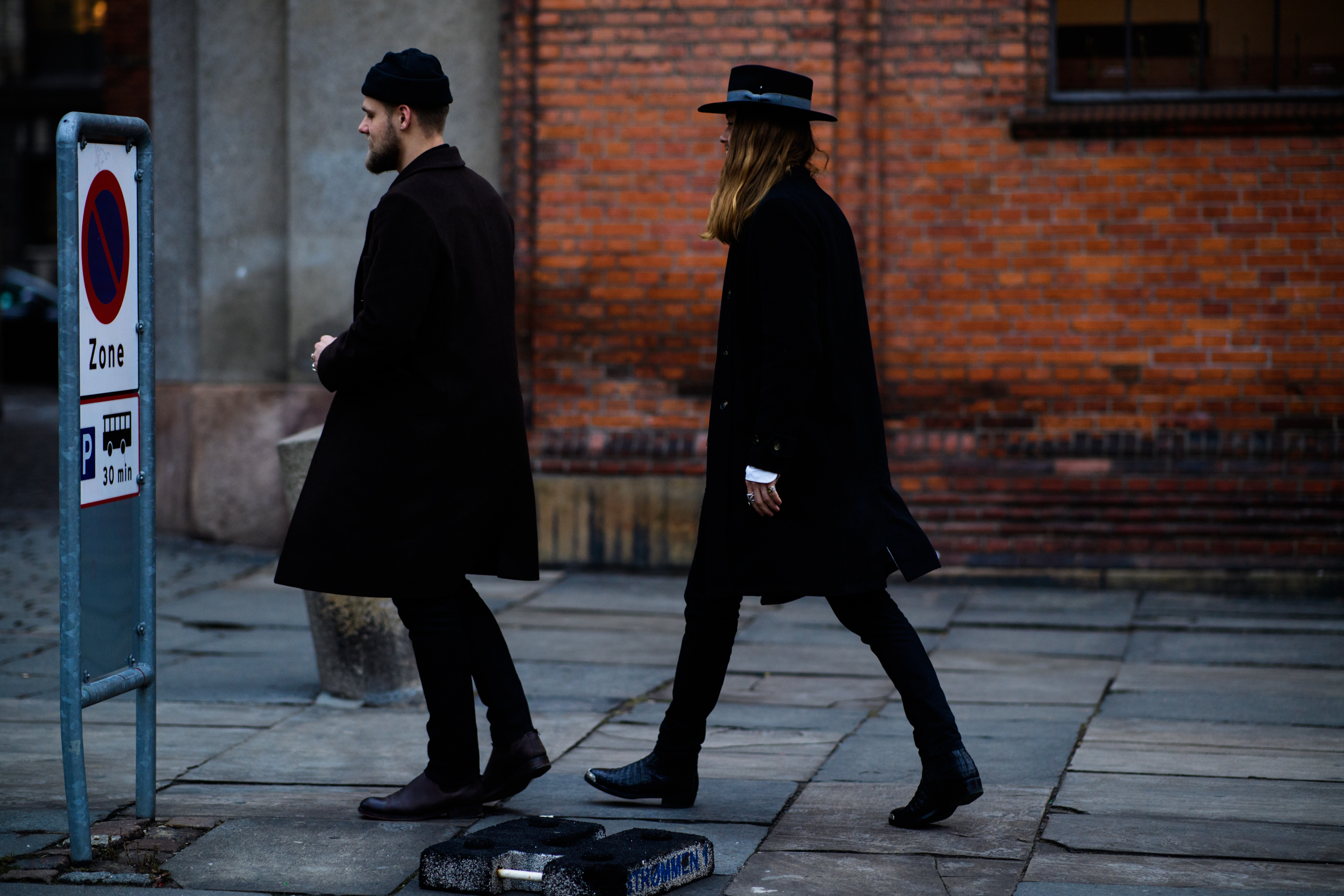Men wearing black clothes