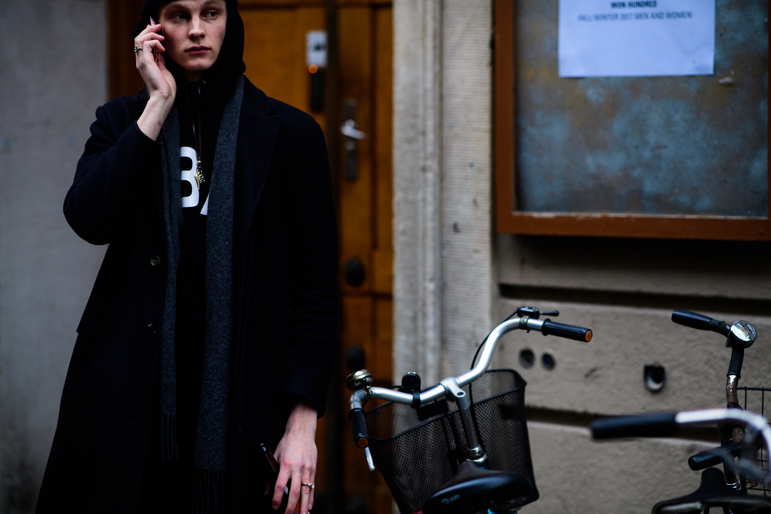 Man wearing black clothes