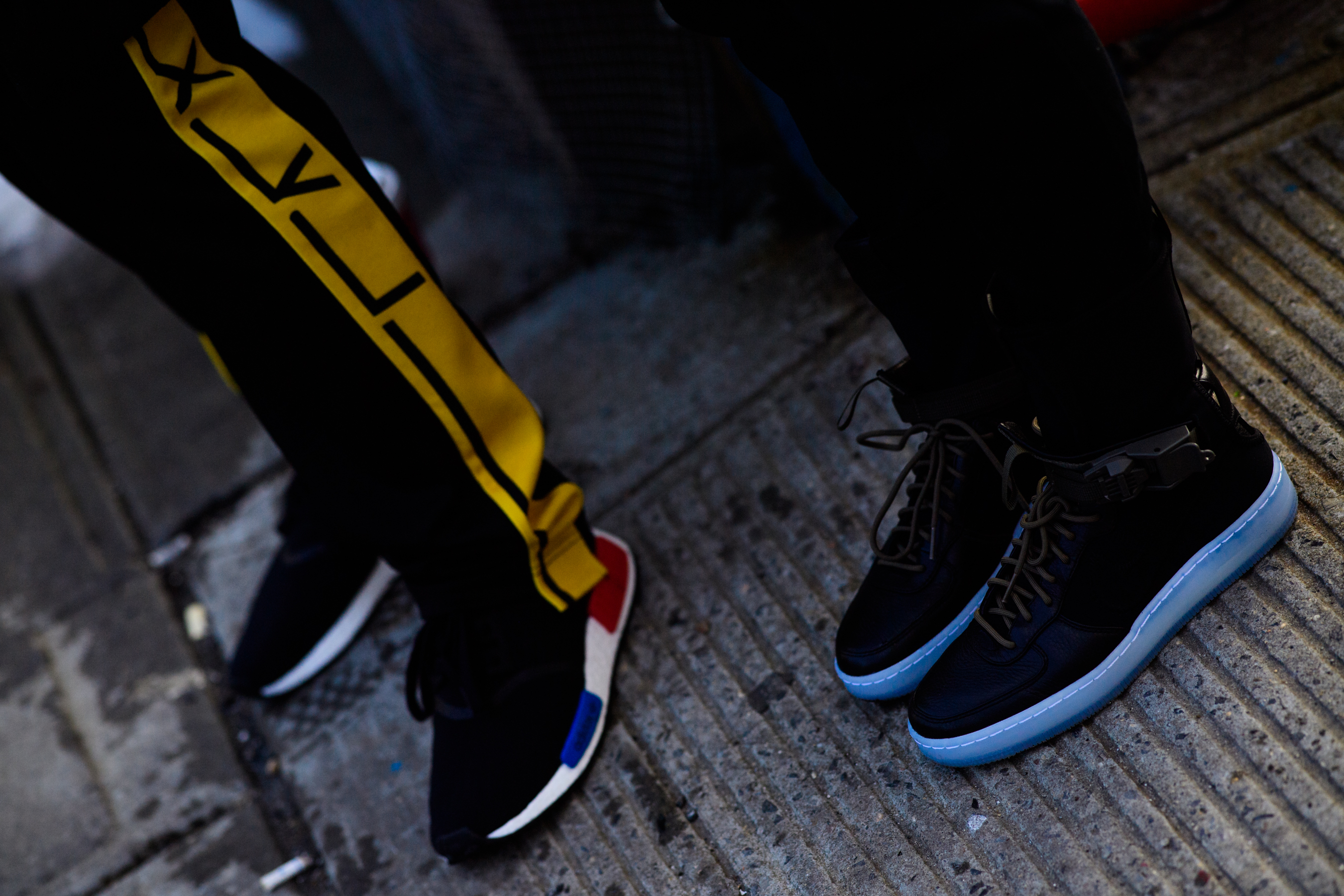 Men wearing nike shoes