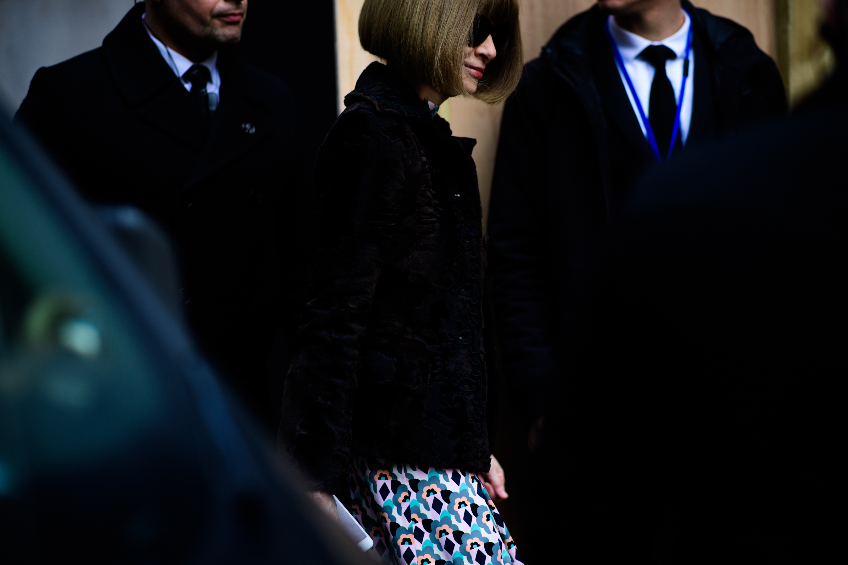 American VOGUE editor-in-chief wearing glasses