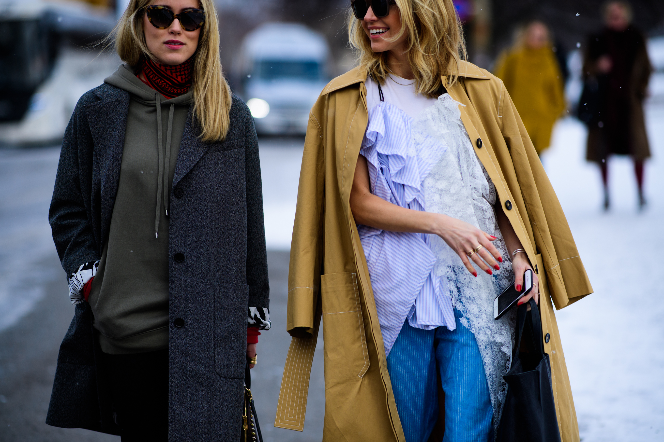 Women wearing coats