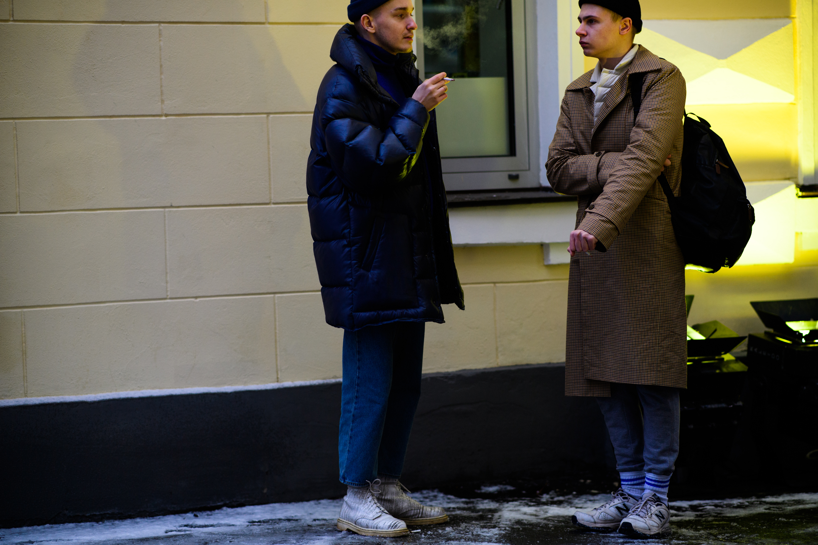 Man wearing New Balance shoes