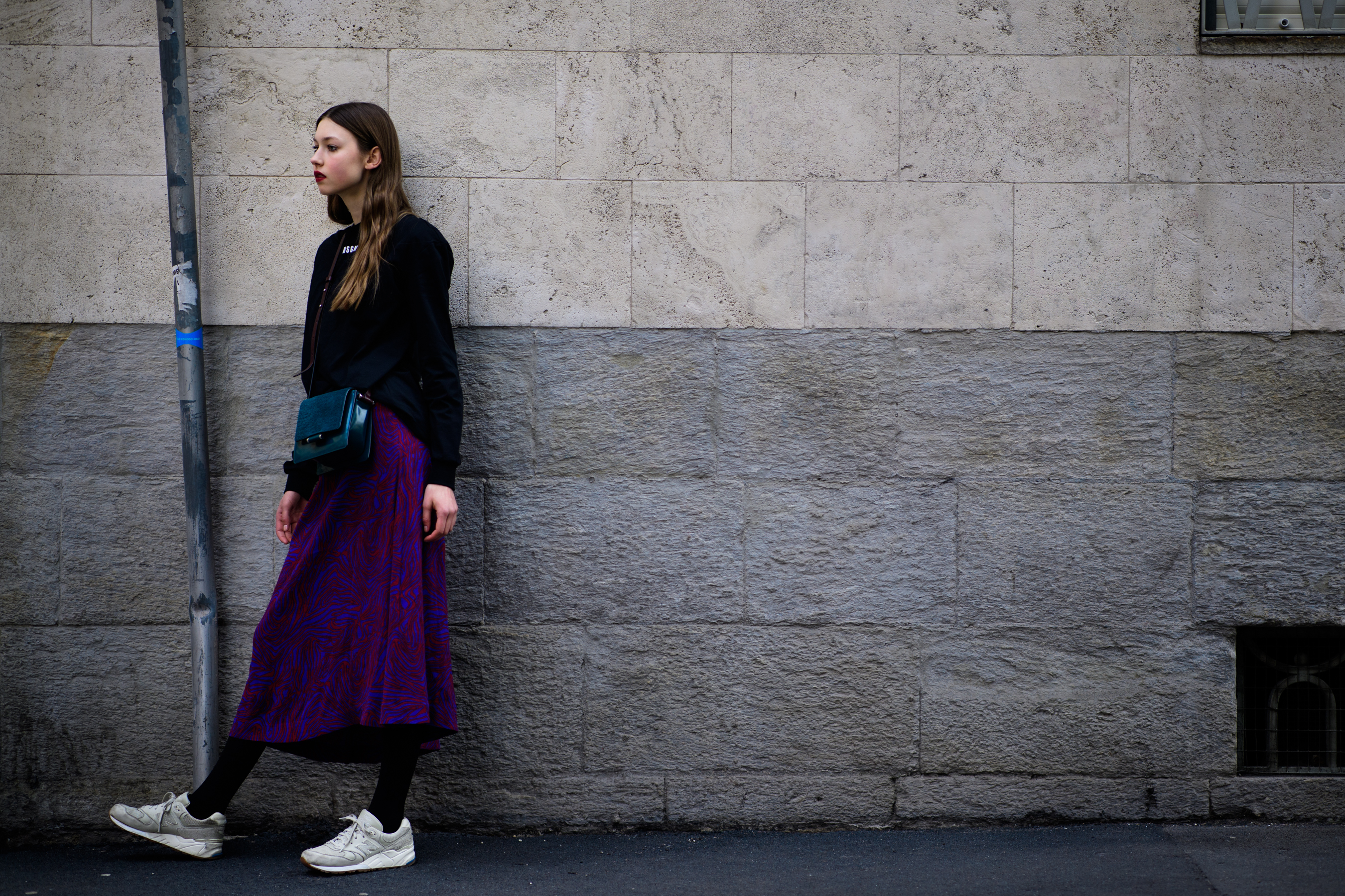 Woman wearing New Balance shoes