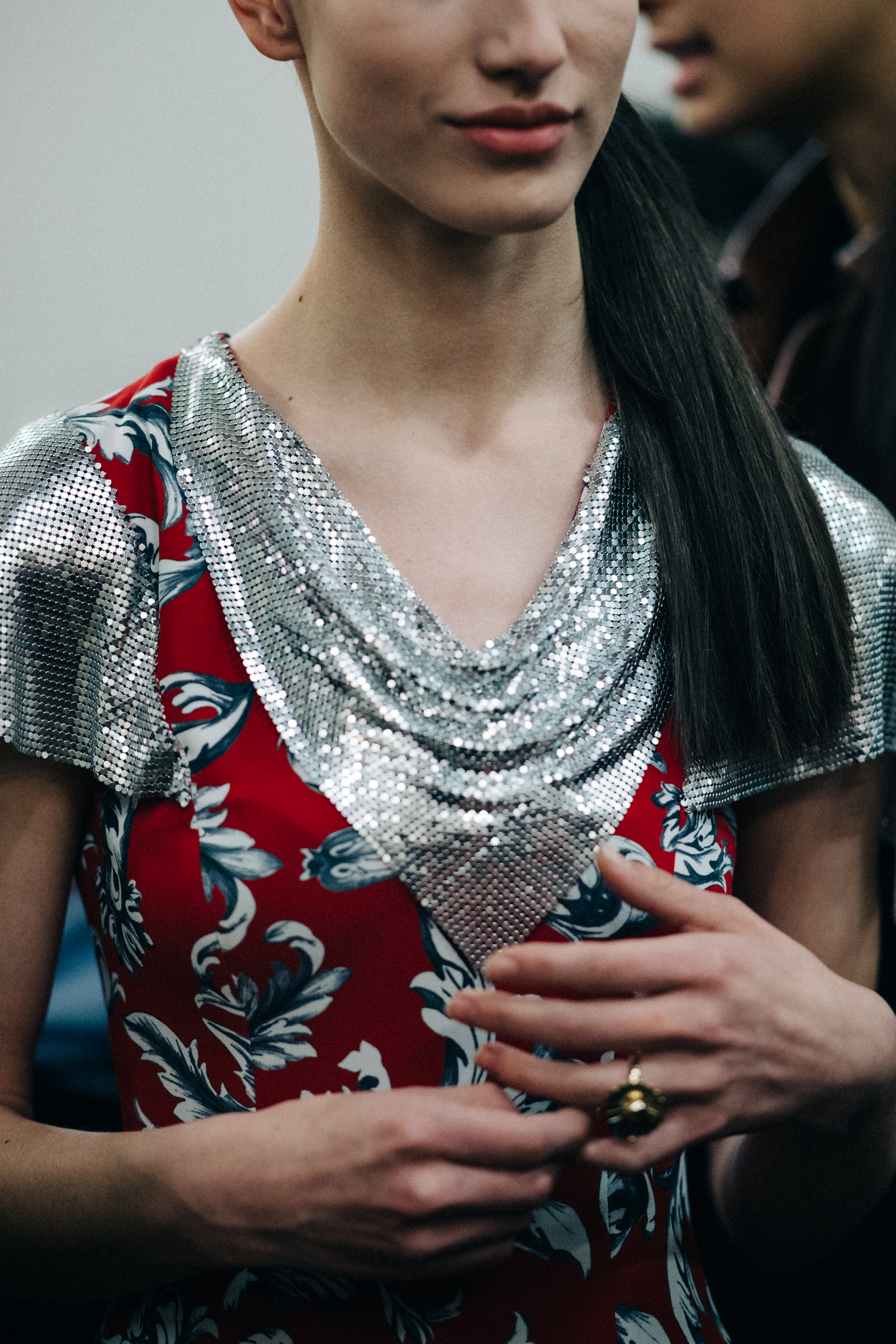 McKenna Hellam wearing glitter dress