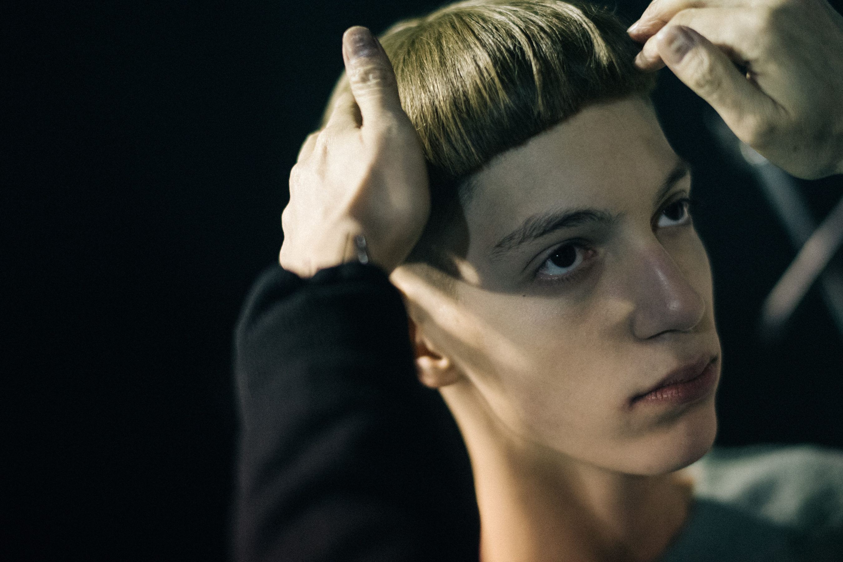 Kacper before the show
