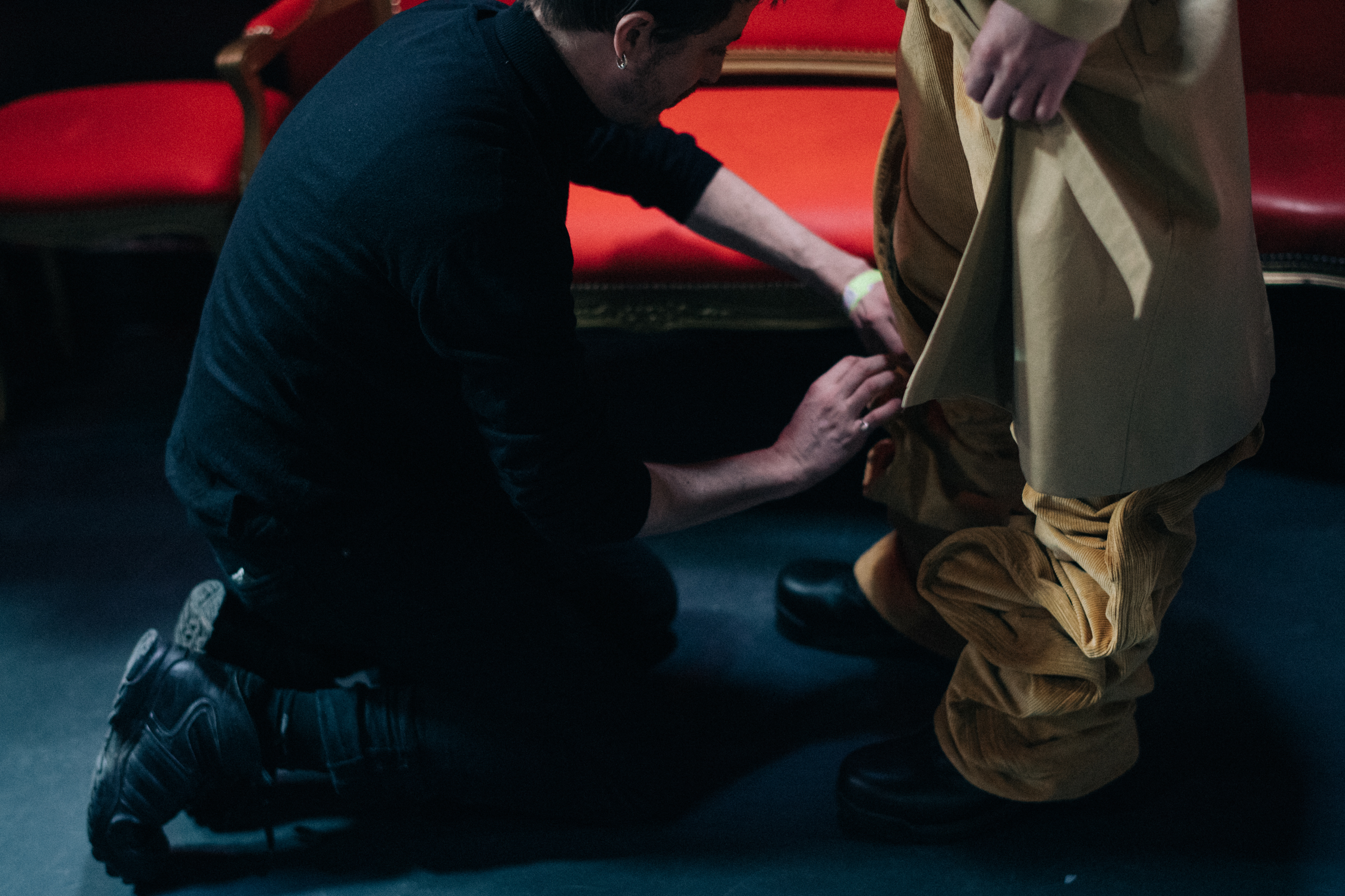 Fitting before the show