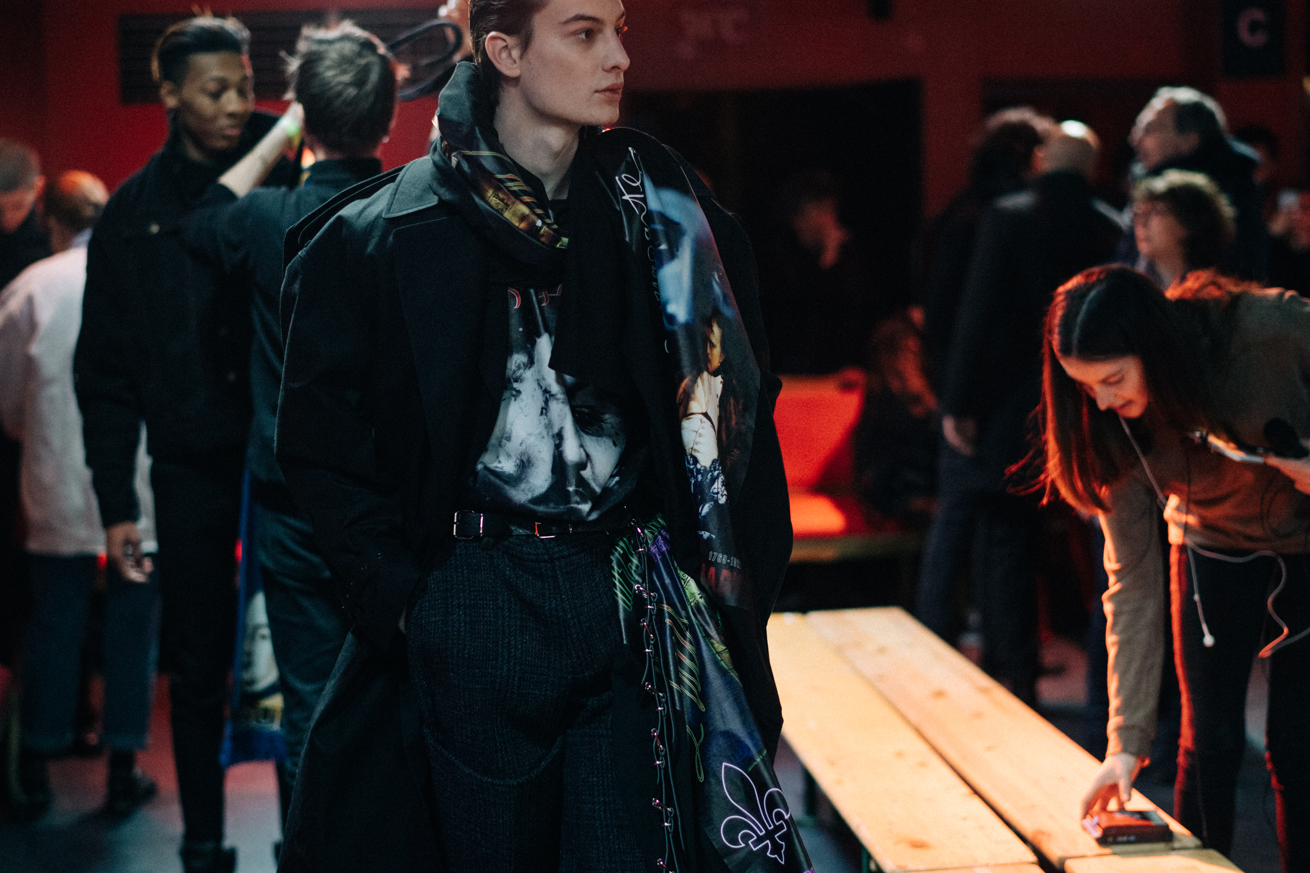Models before the show
