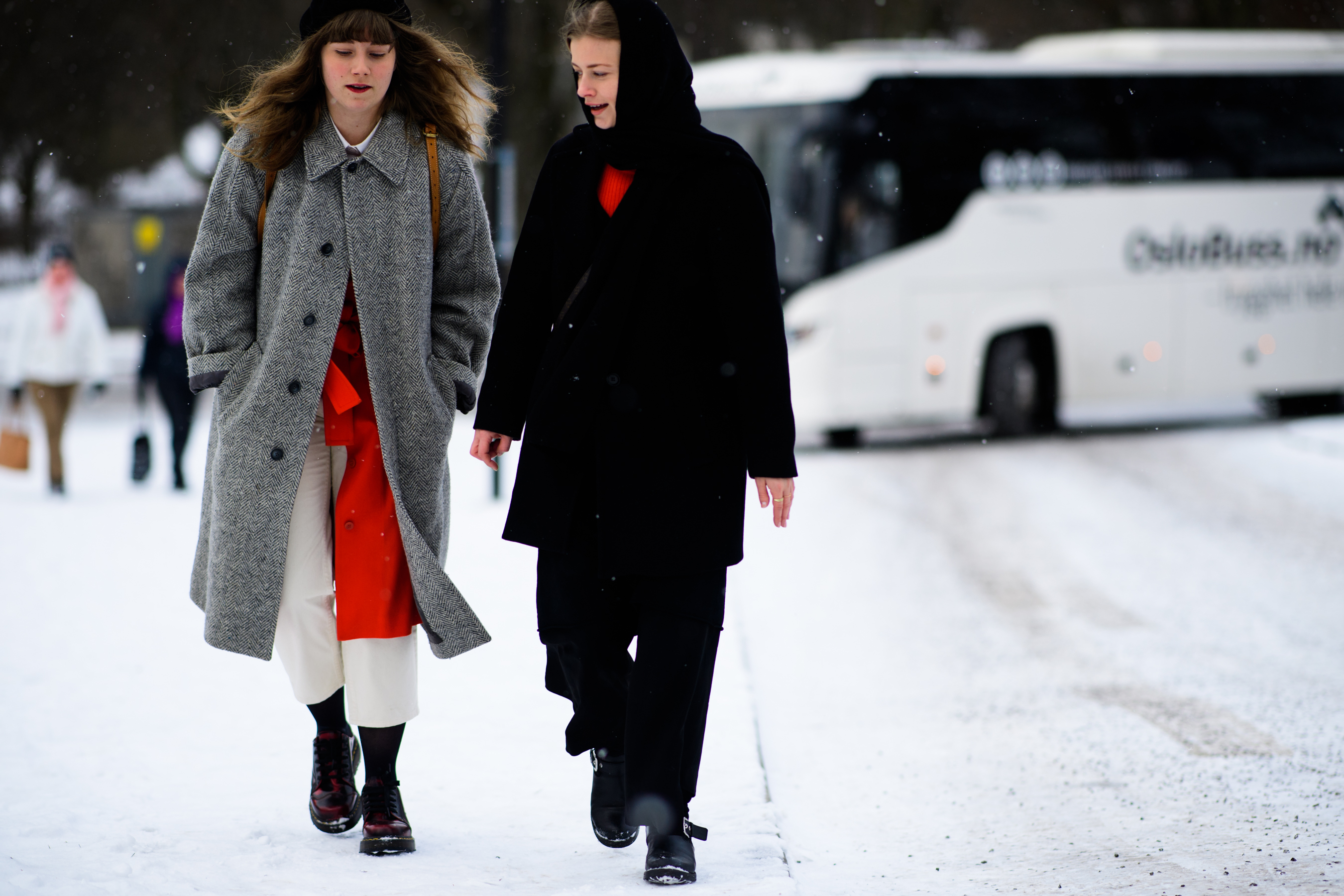 Women wearing coats