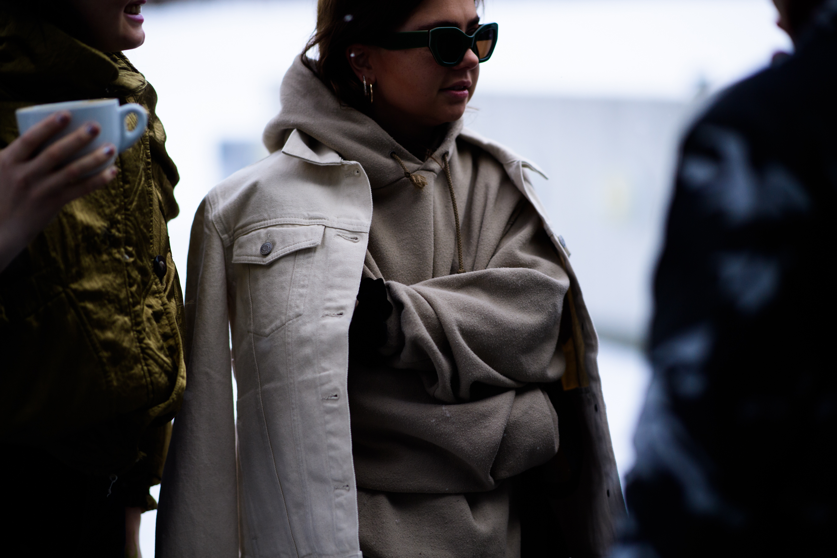 Woman wearing sunglasses