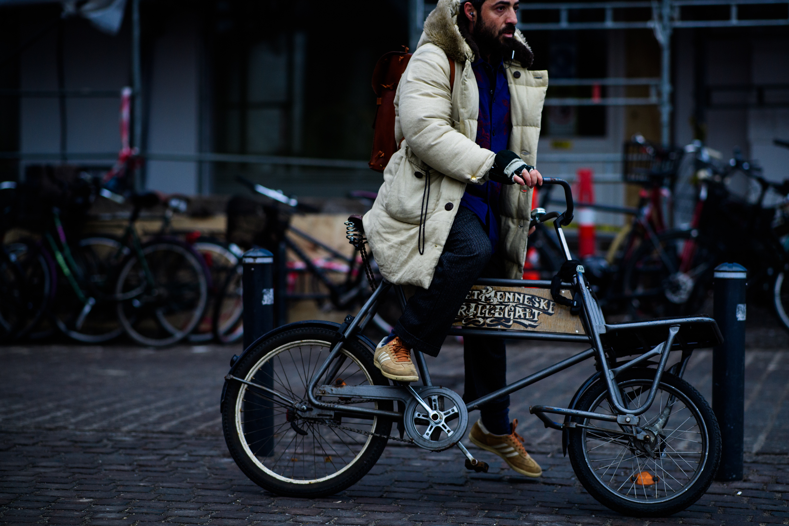 Man wearing Adidas shoes