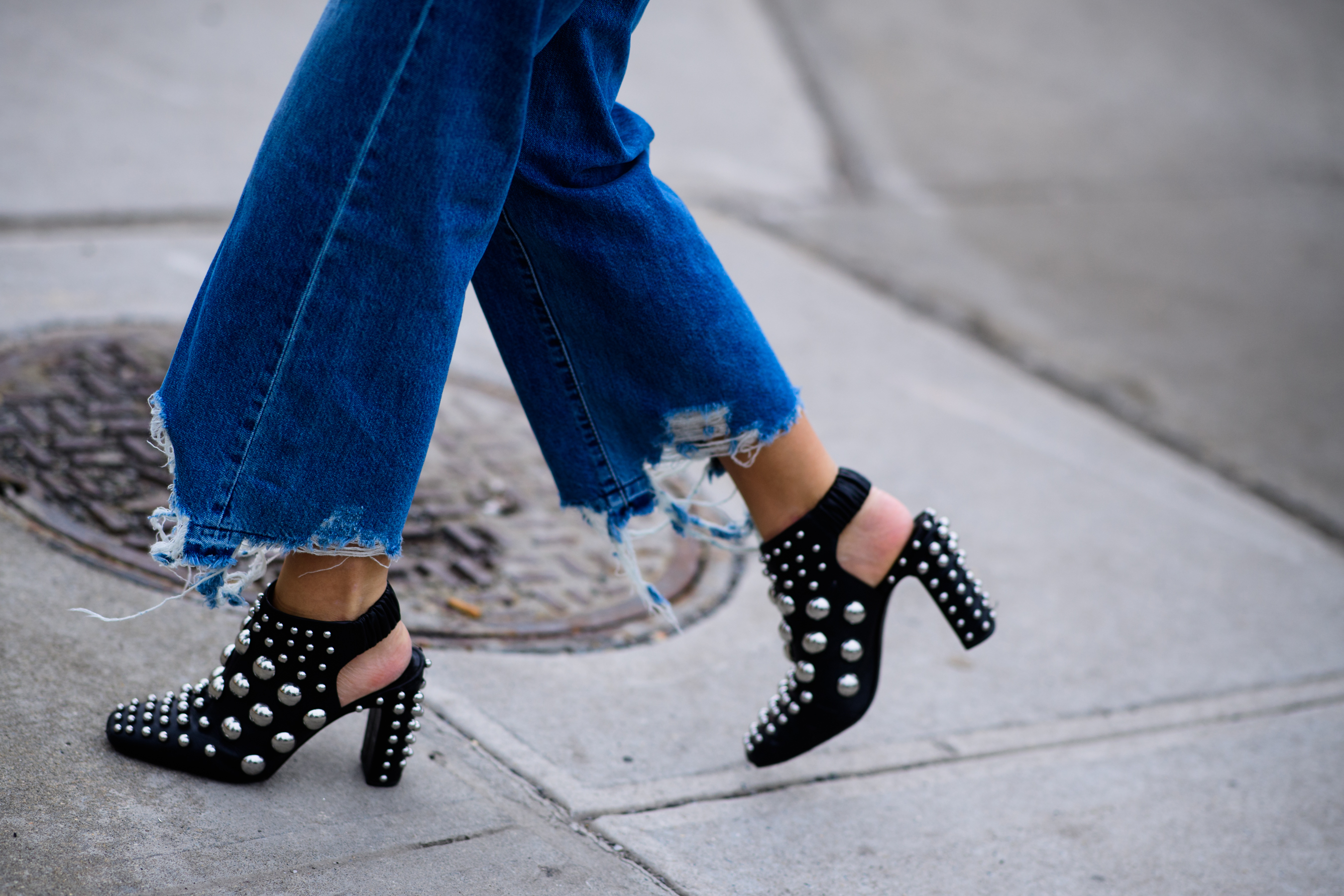 Woman wearing denim