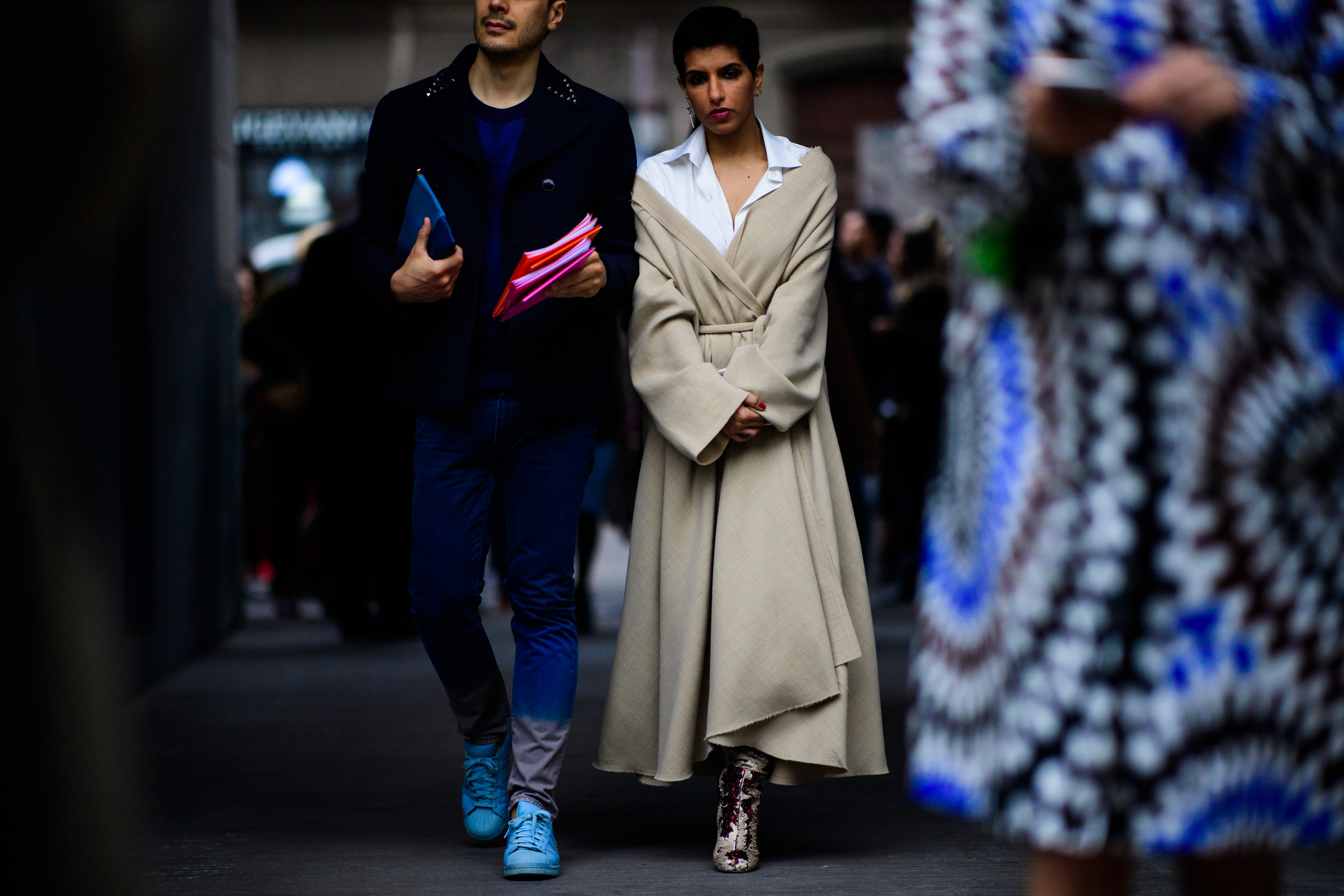 Man wearing Adidas shoes