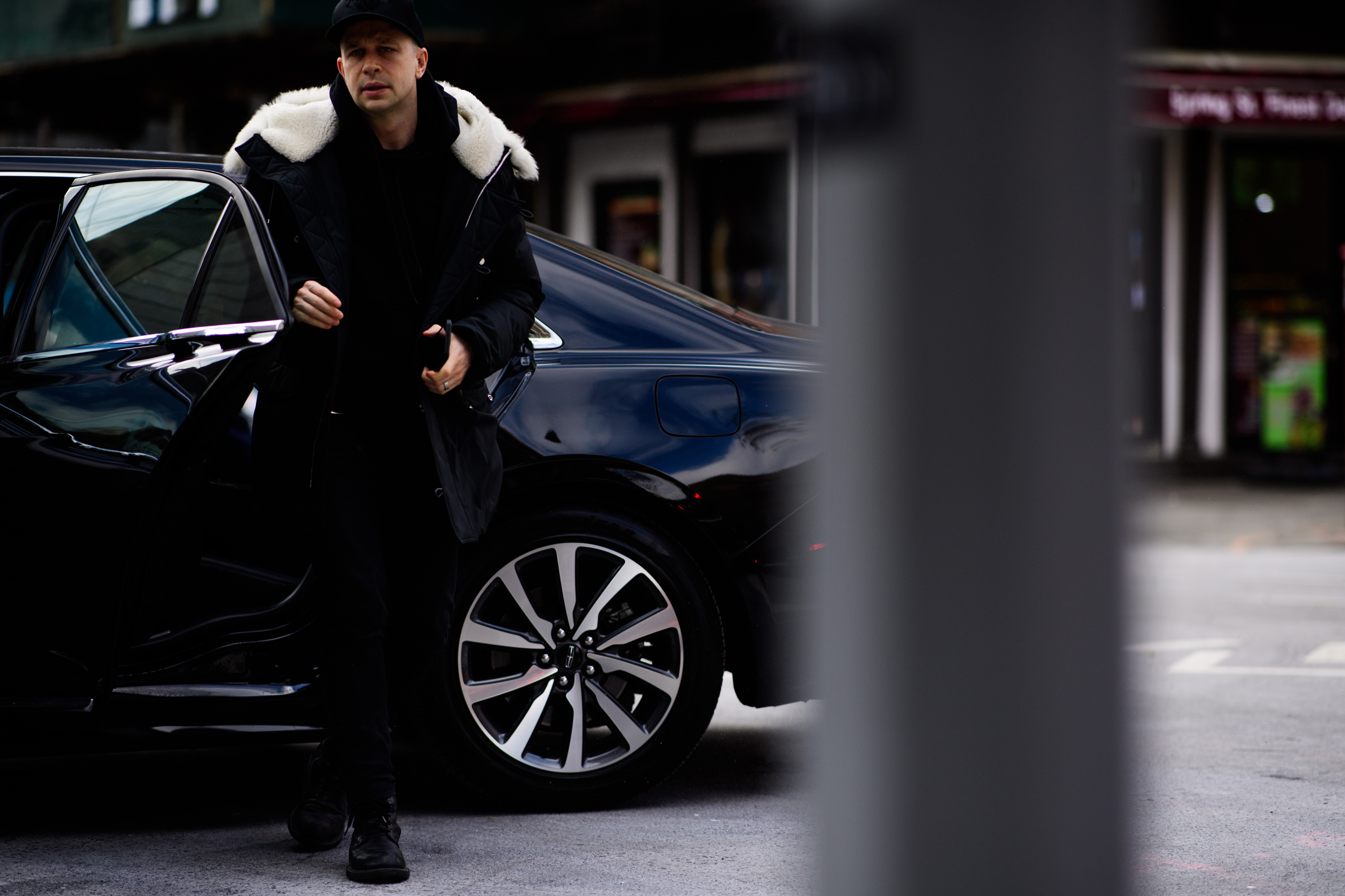 Man wearing all black