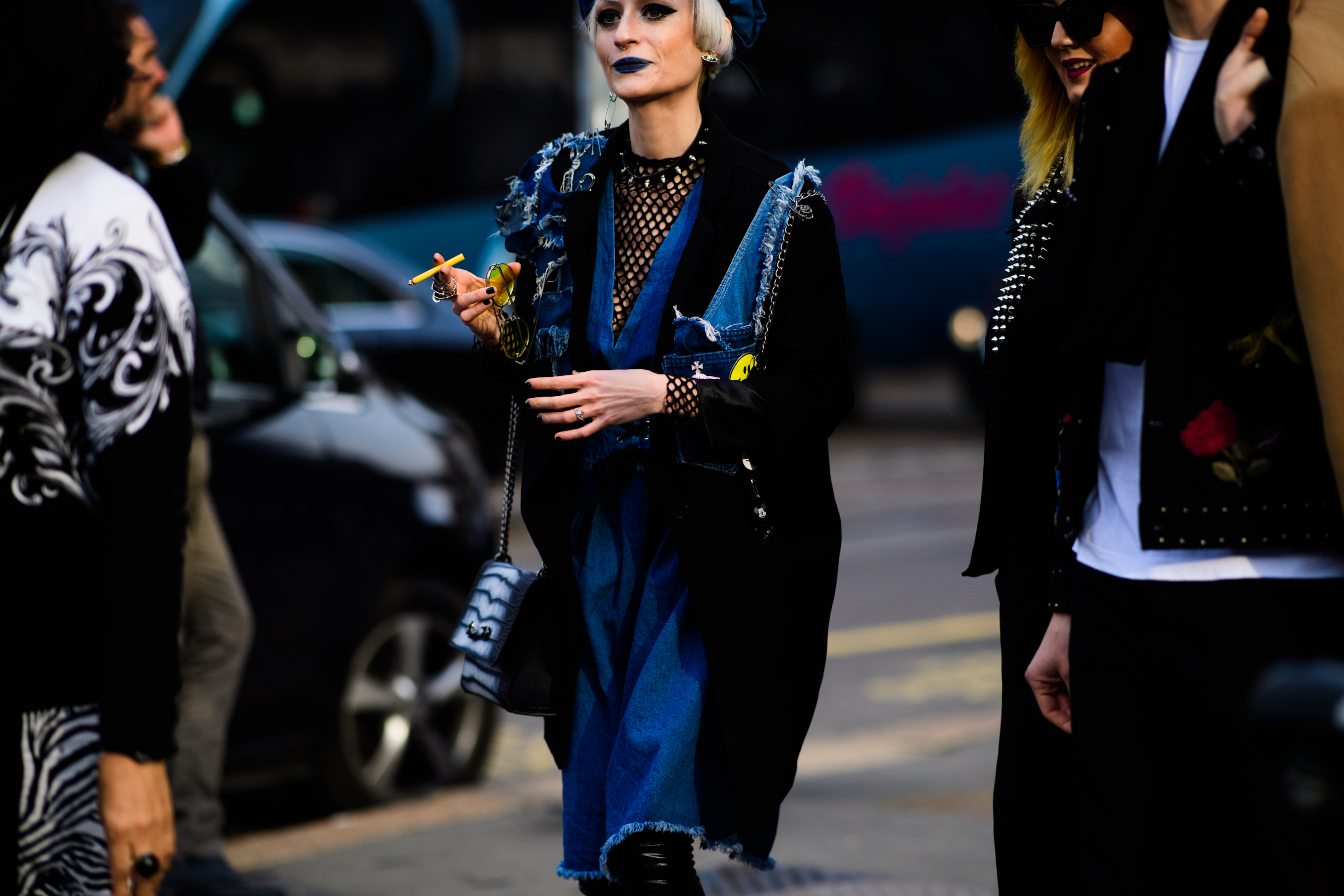 Woman wearing denim