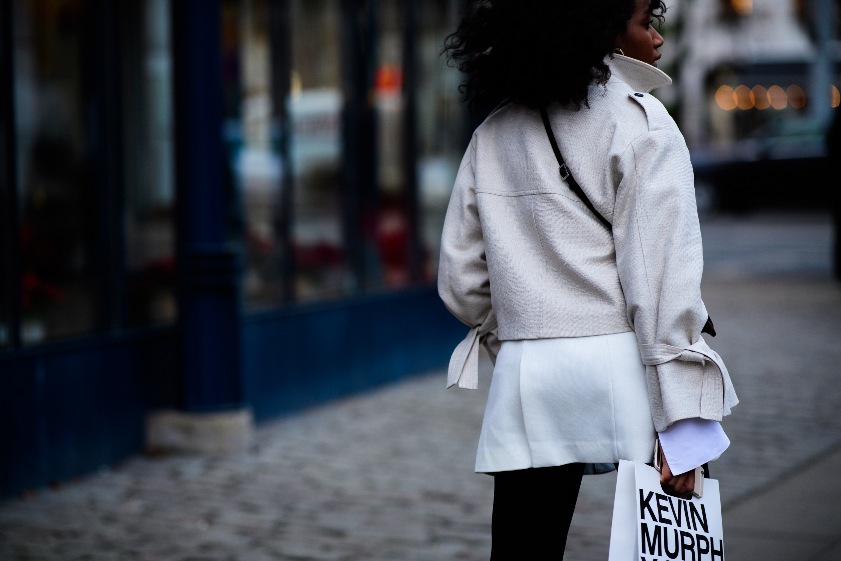 Woman wearing white clothes