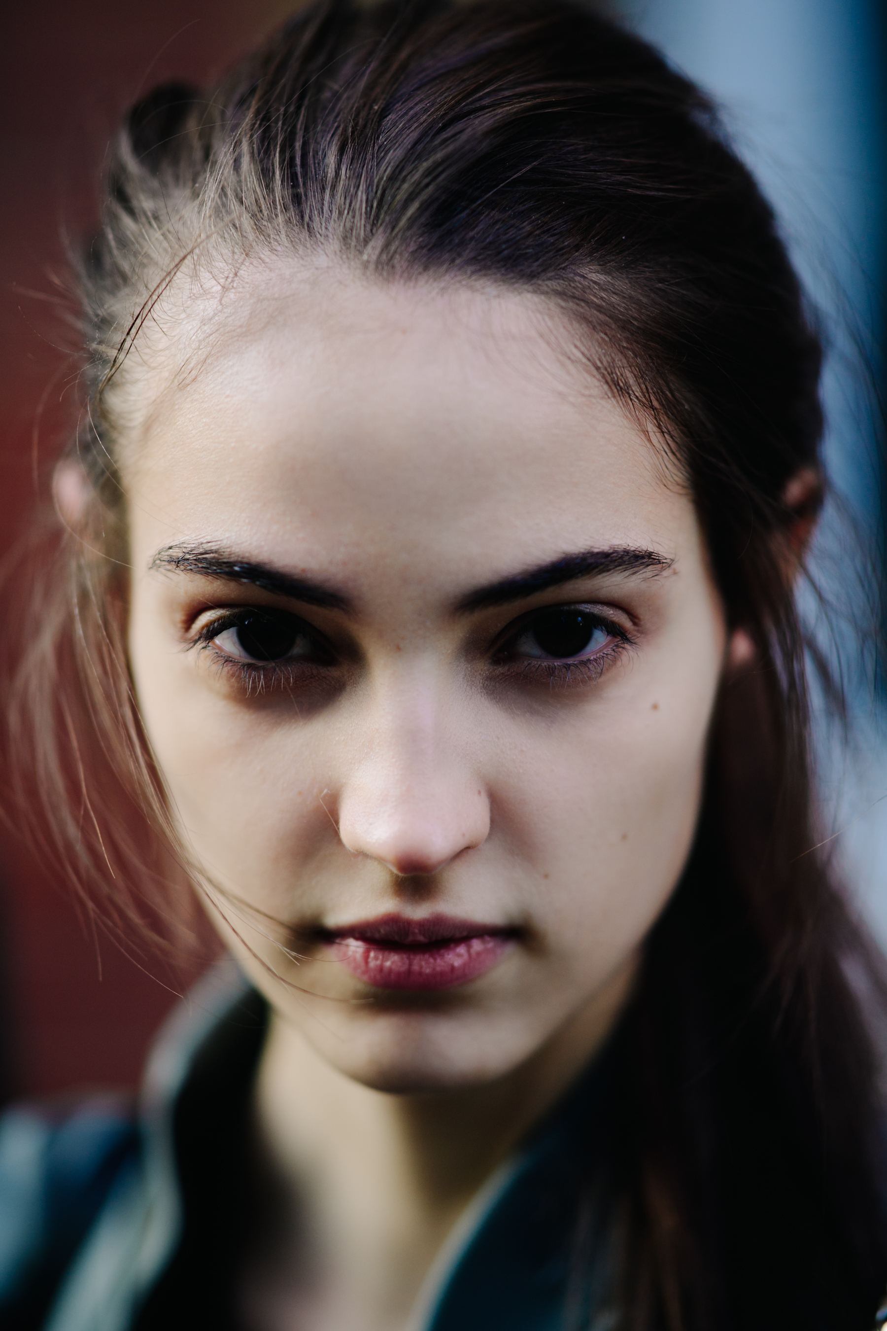 Portrait of model with