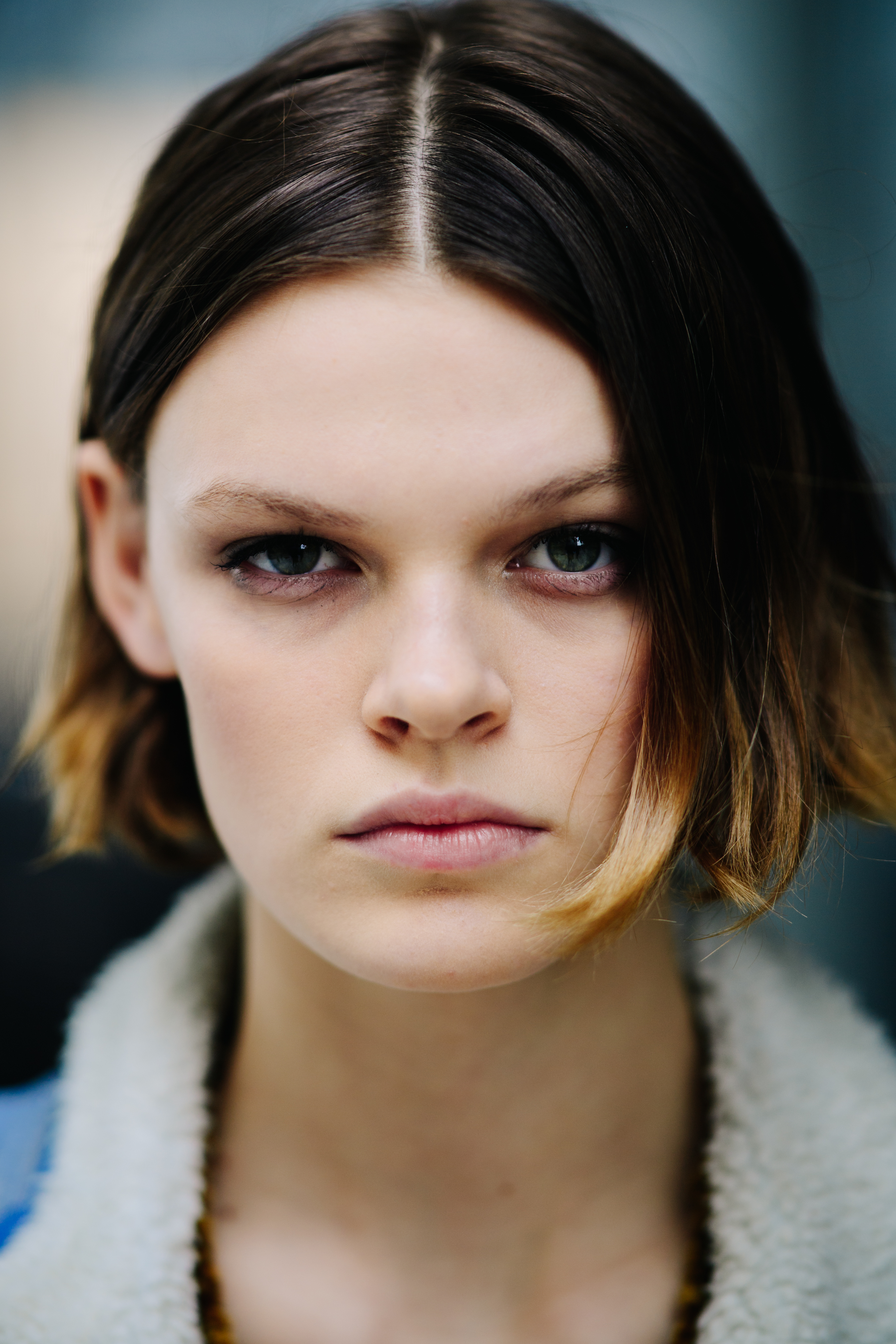 Portrait of a model after the show
