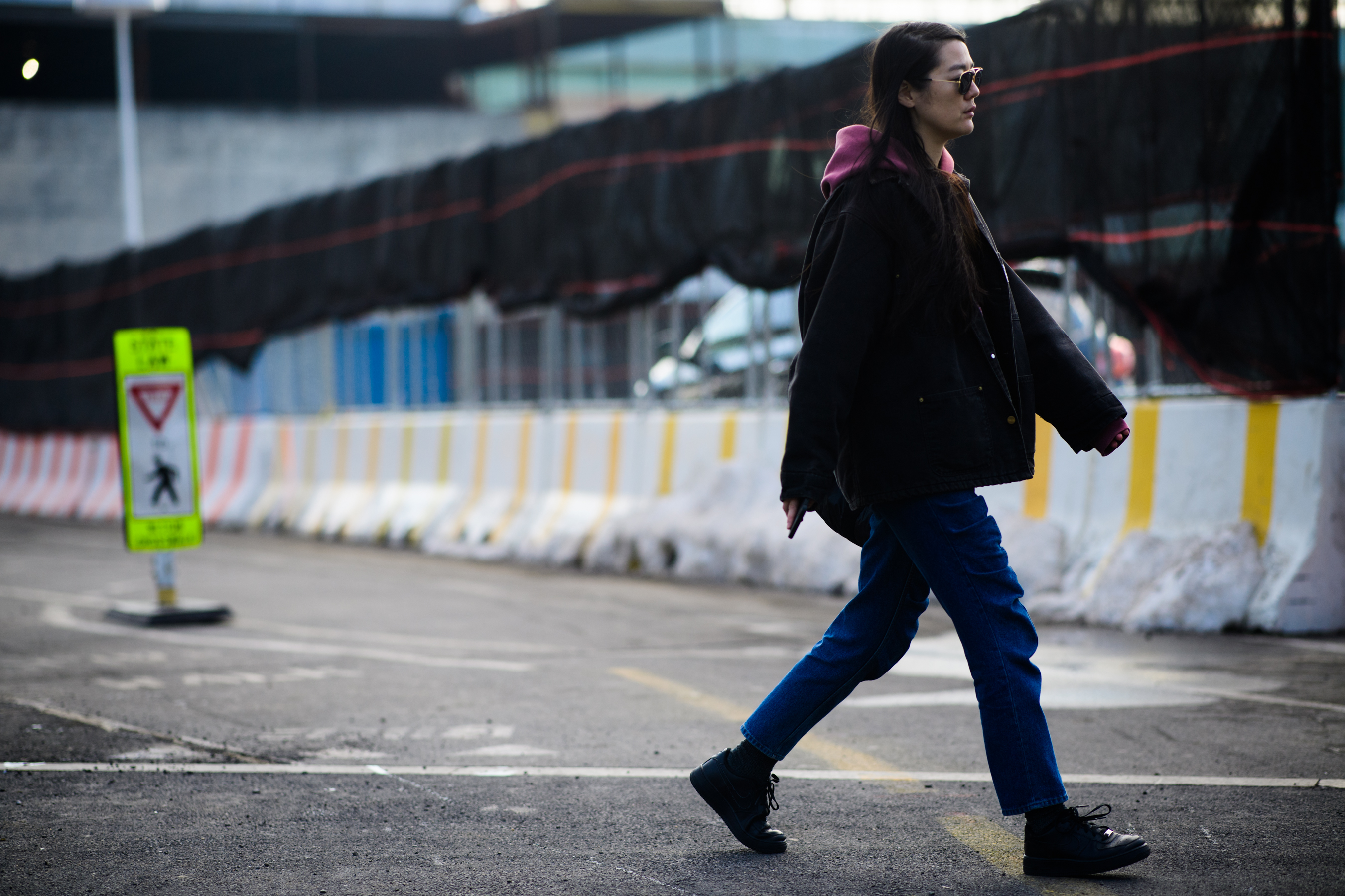 Woman wearing denim