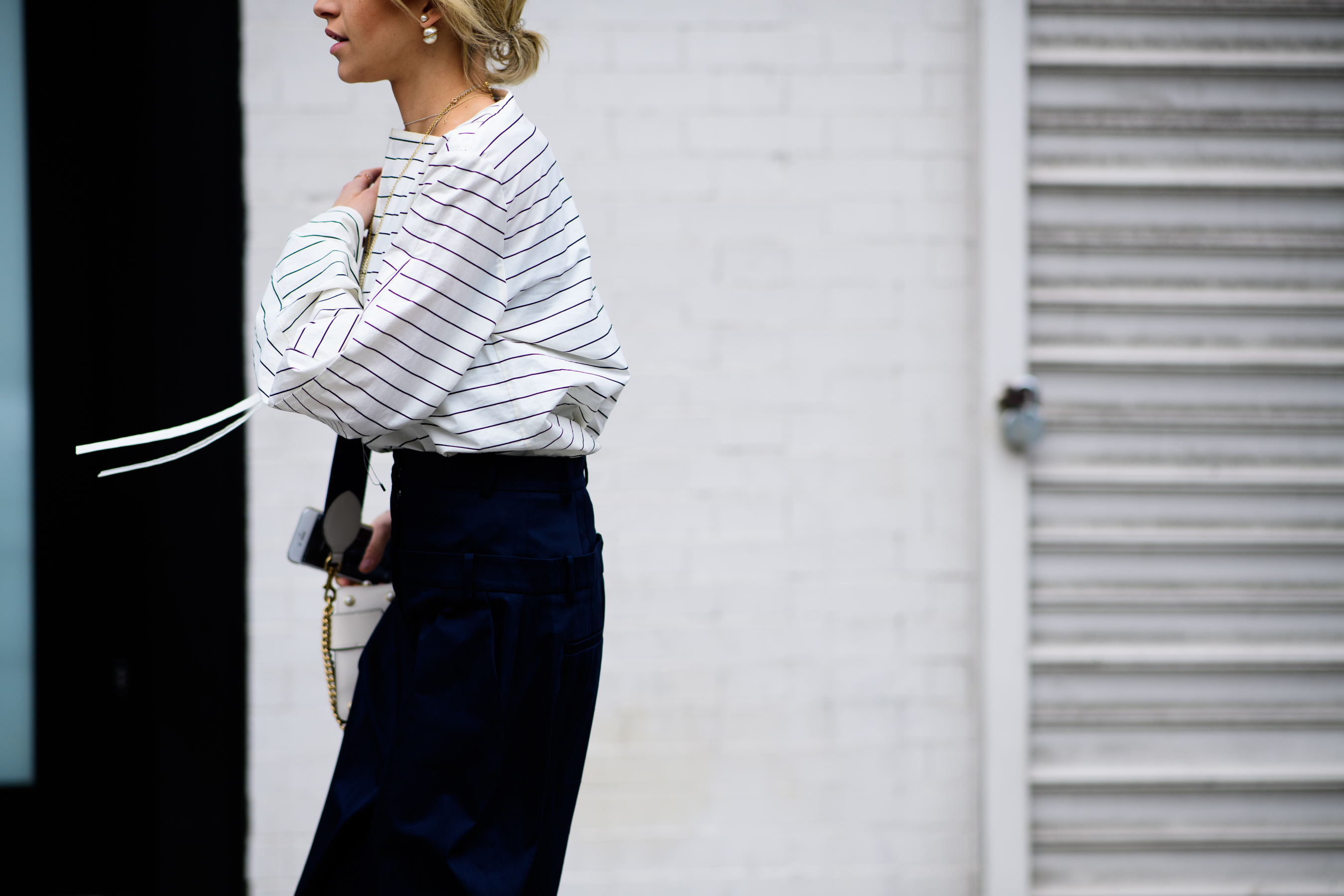 Woman wearing shirt