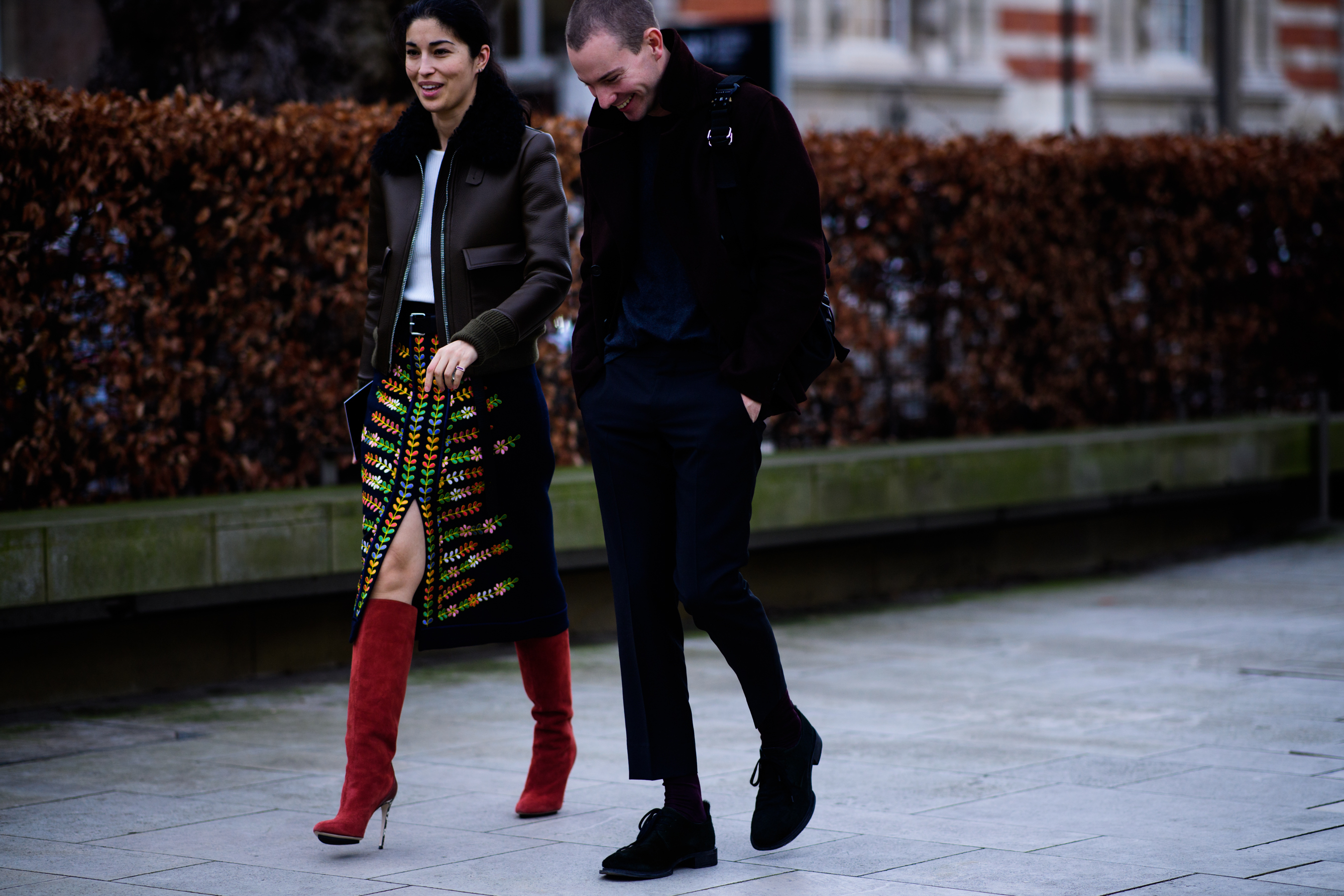 Two magazine editors after Christopher Kane
