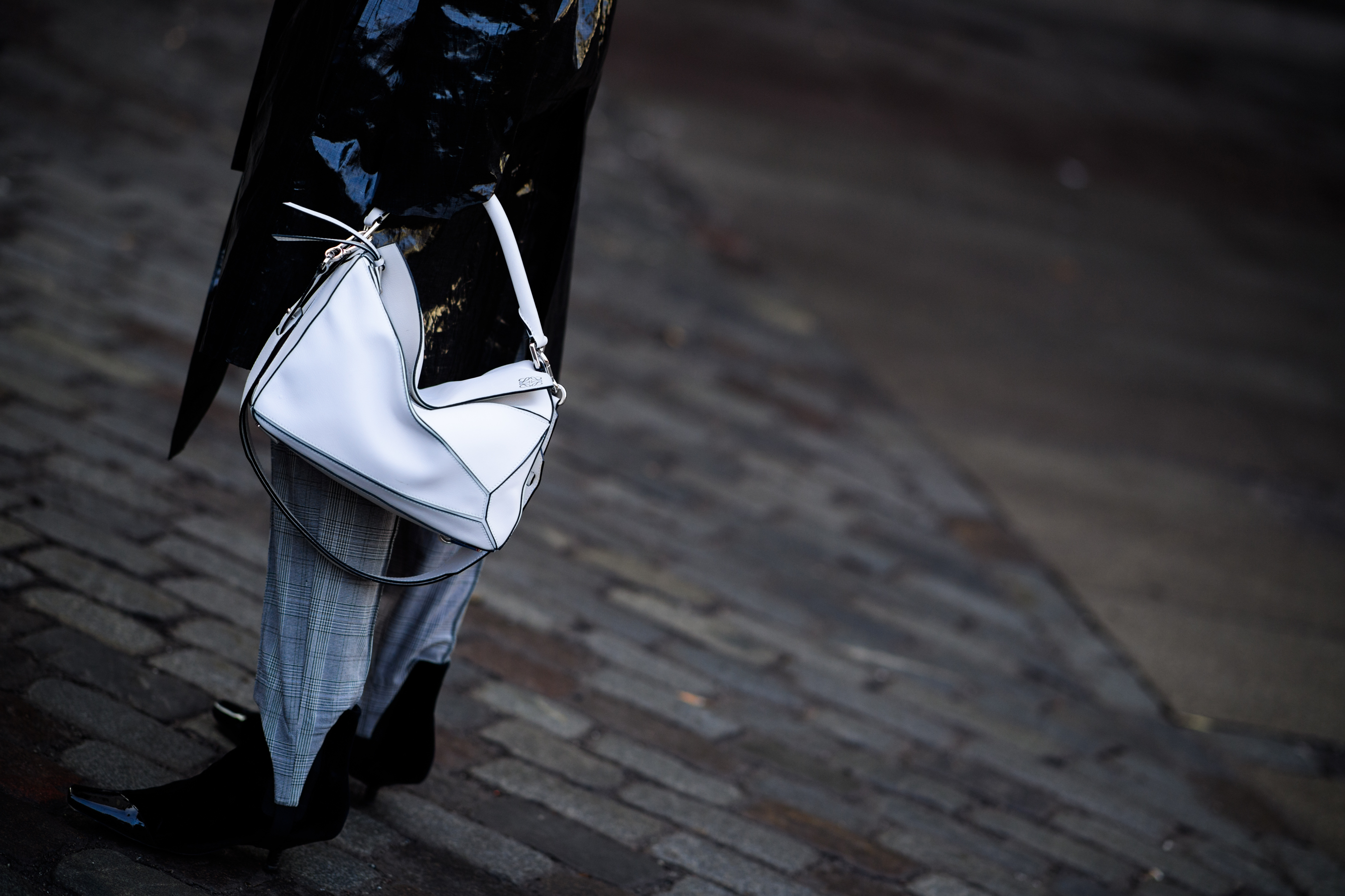 Woman wearing Balenciaga pants