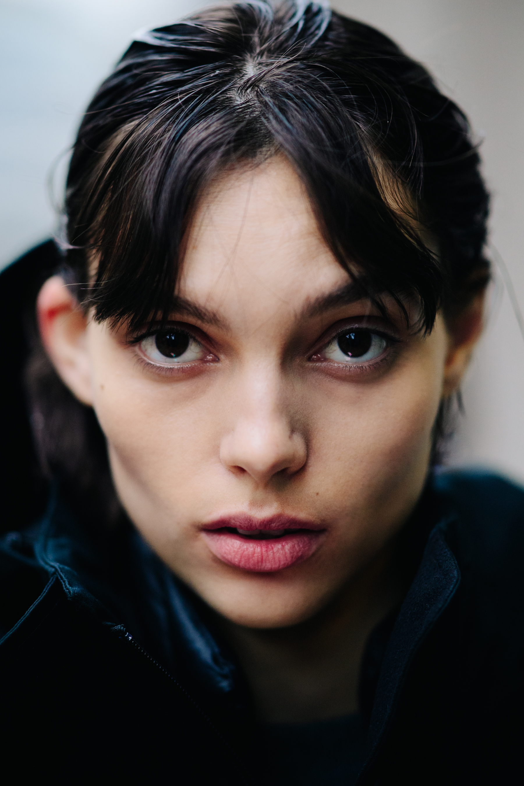 Portrait of model after the show
