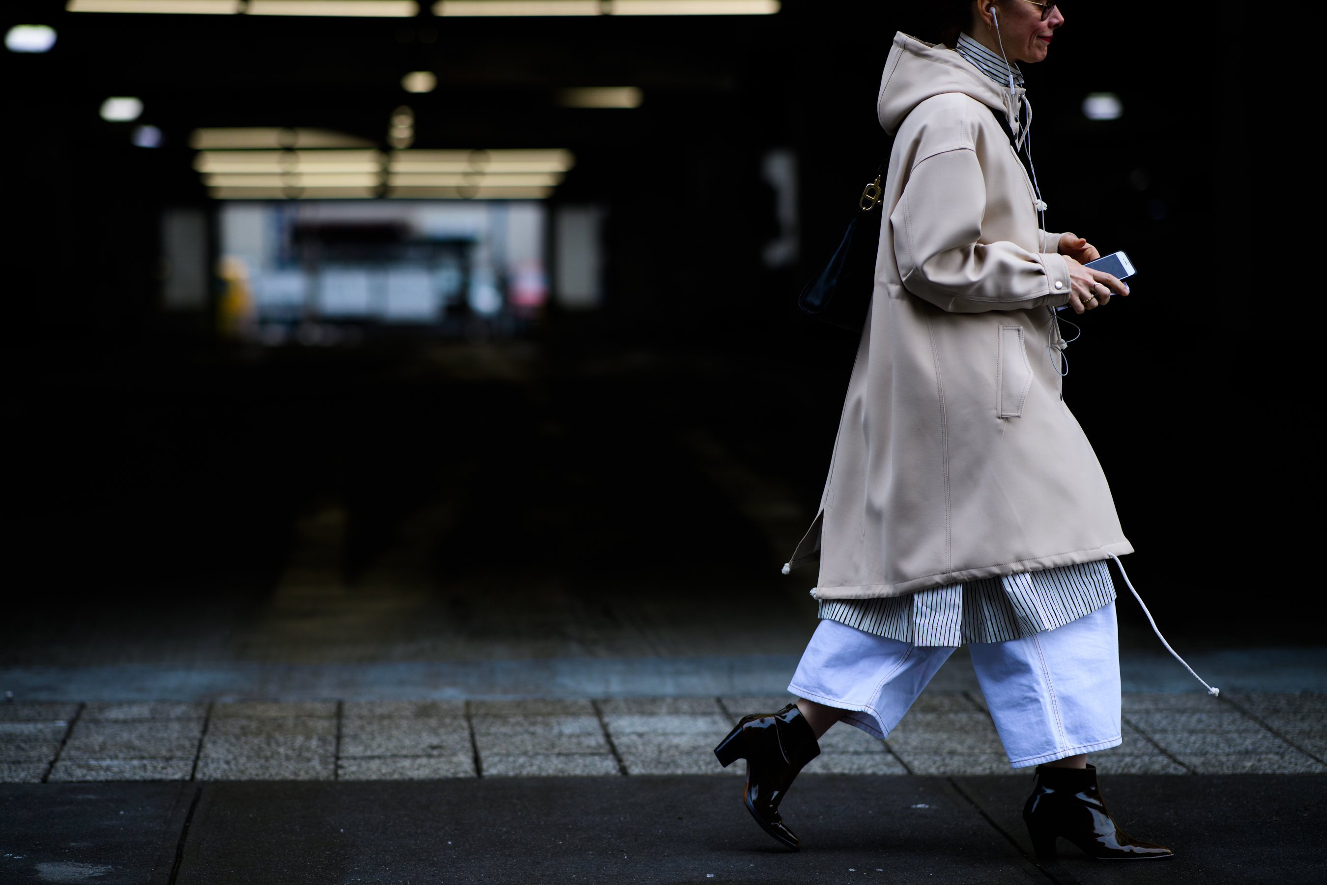 Woman wearing coat