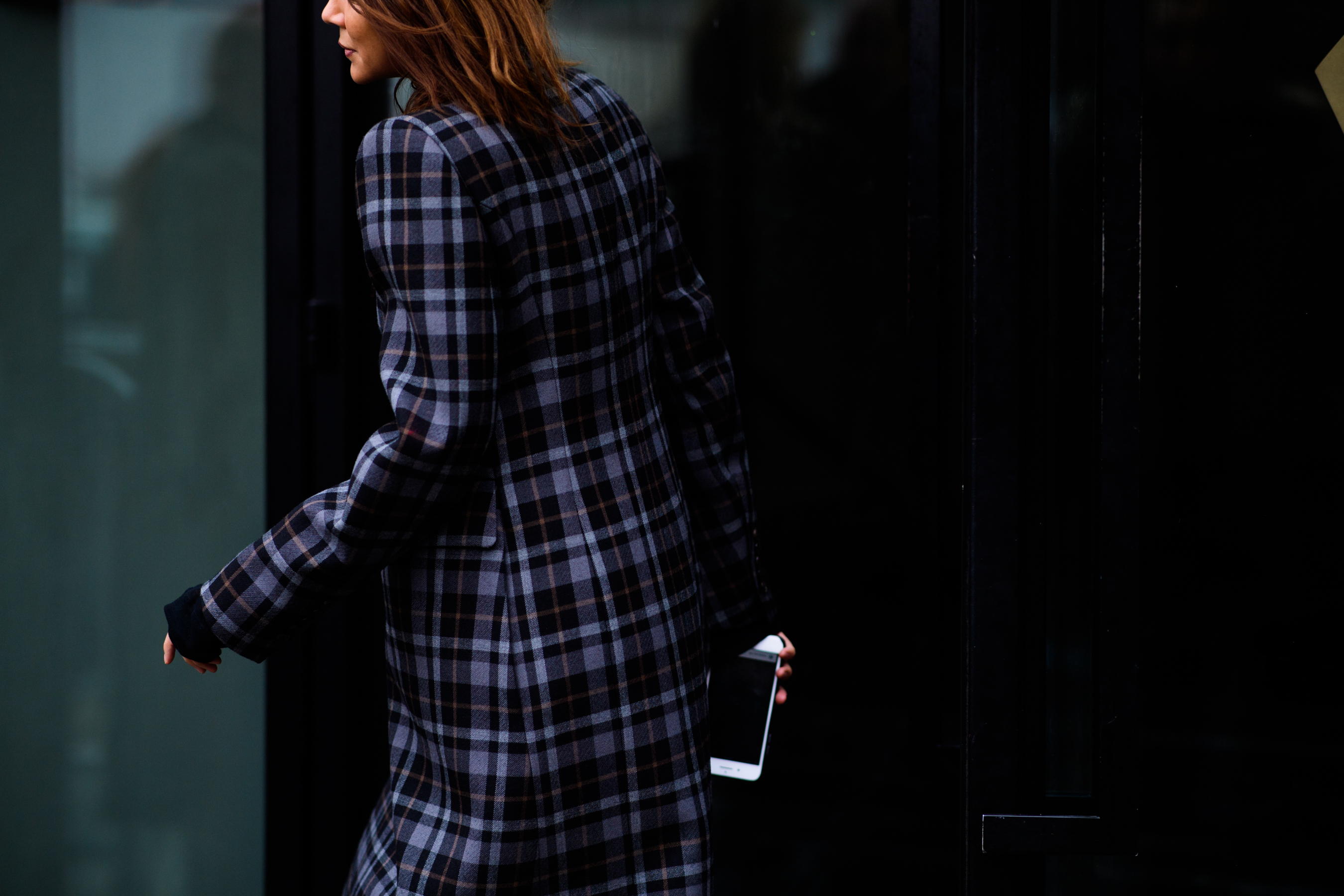 Woman wearing coat