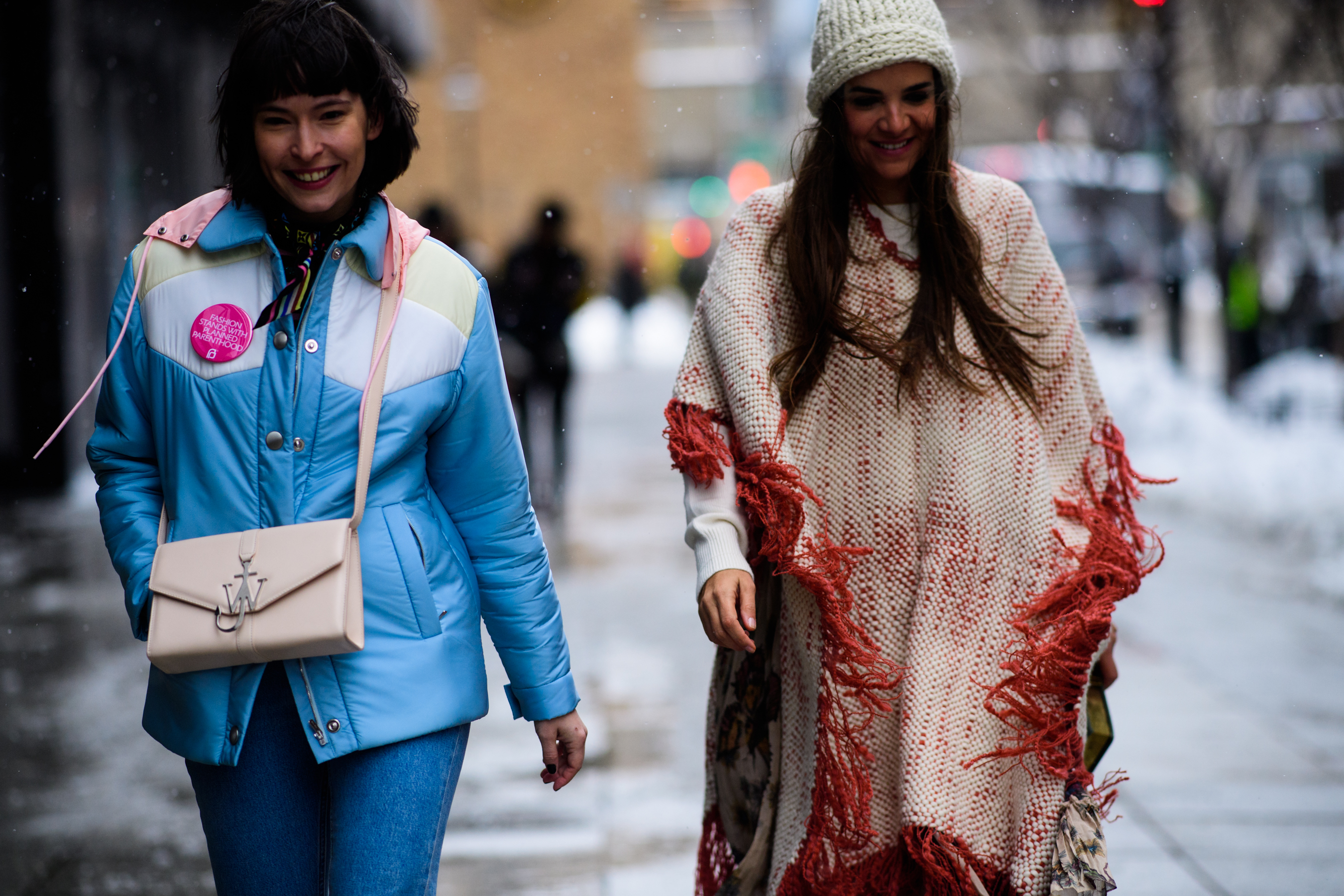 Woman wearing J.W.Anderson handbag