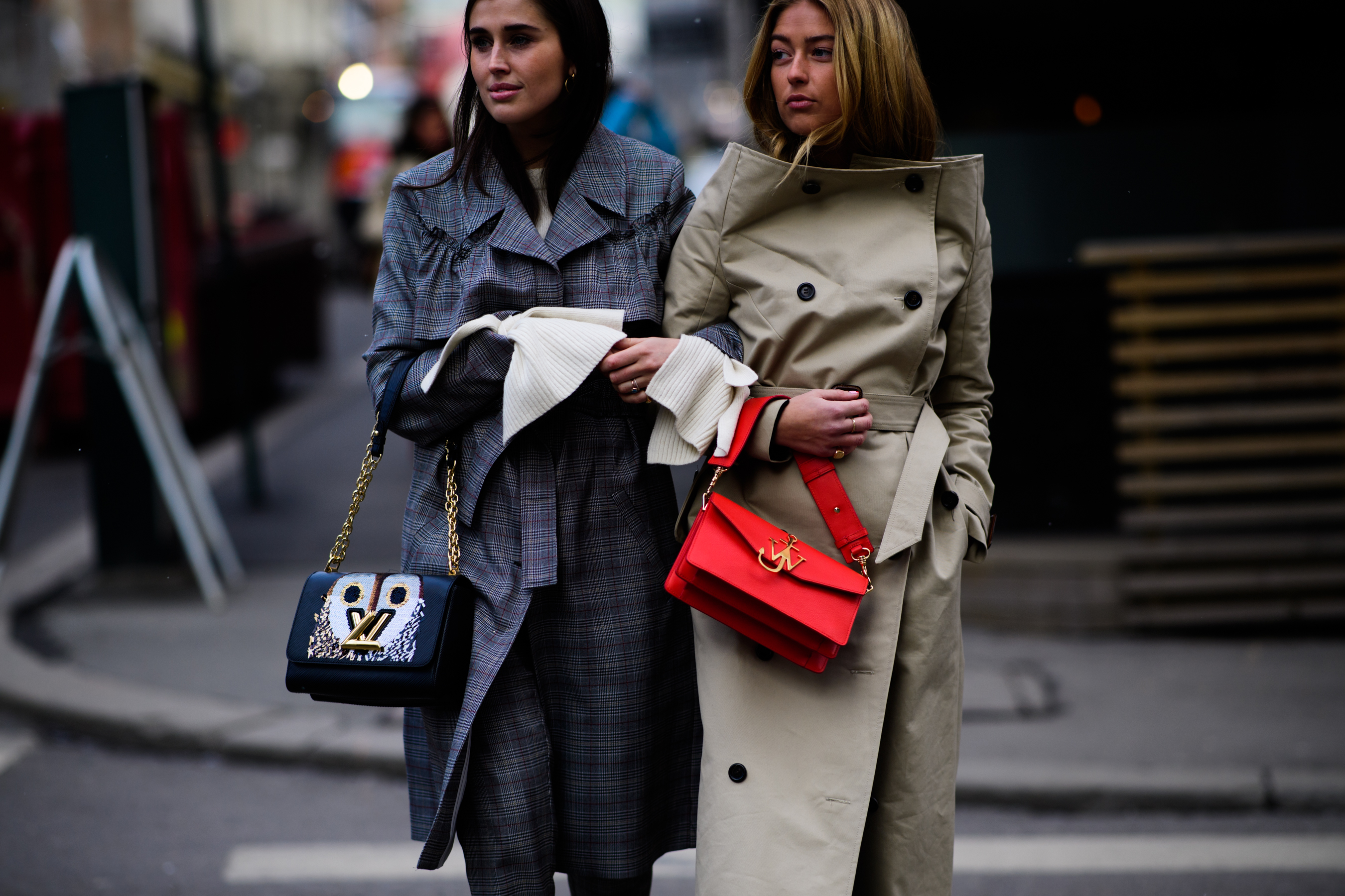 Women with Louis Vuitton and J.W.Anderson bag