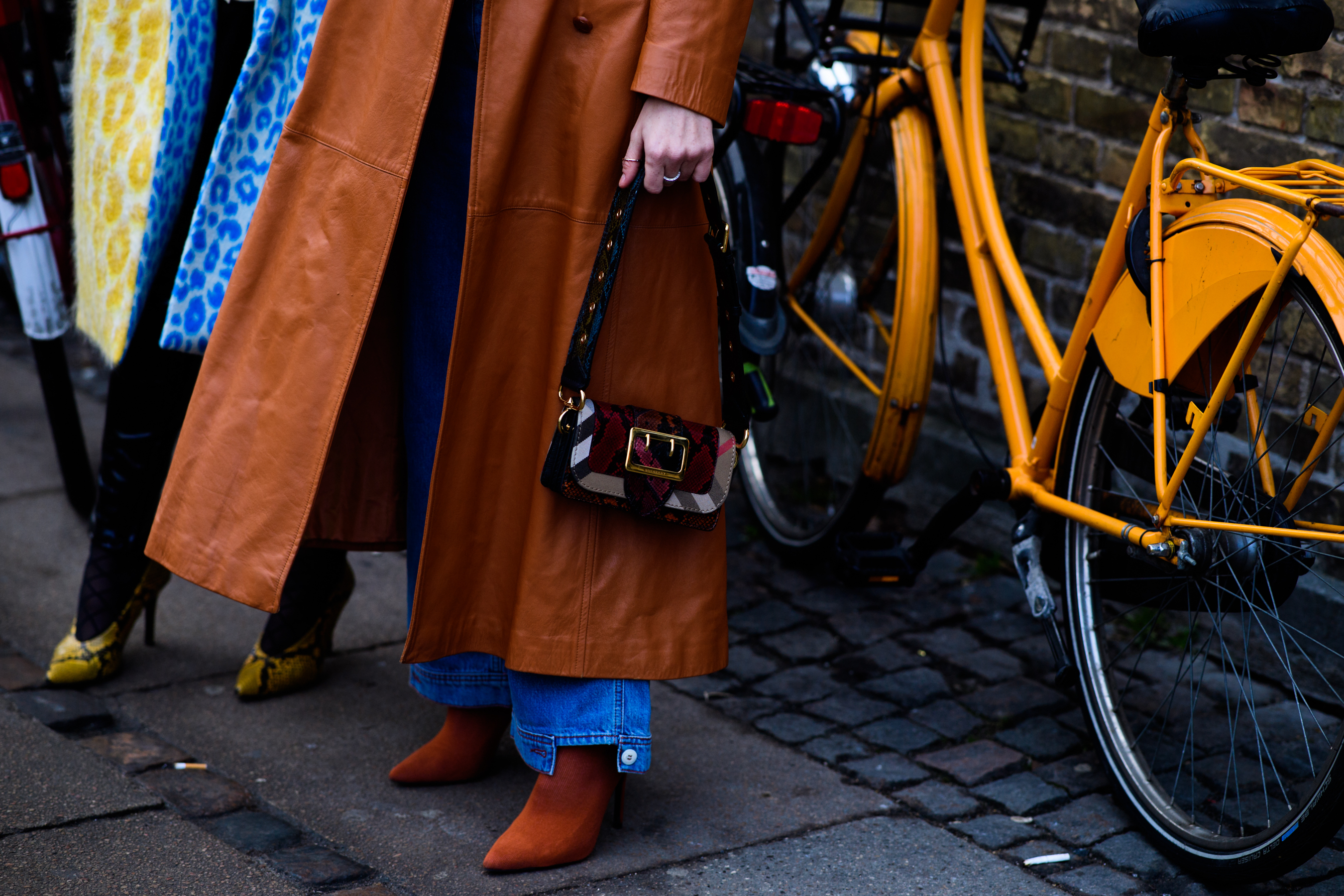 Woman wearing brown cloak