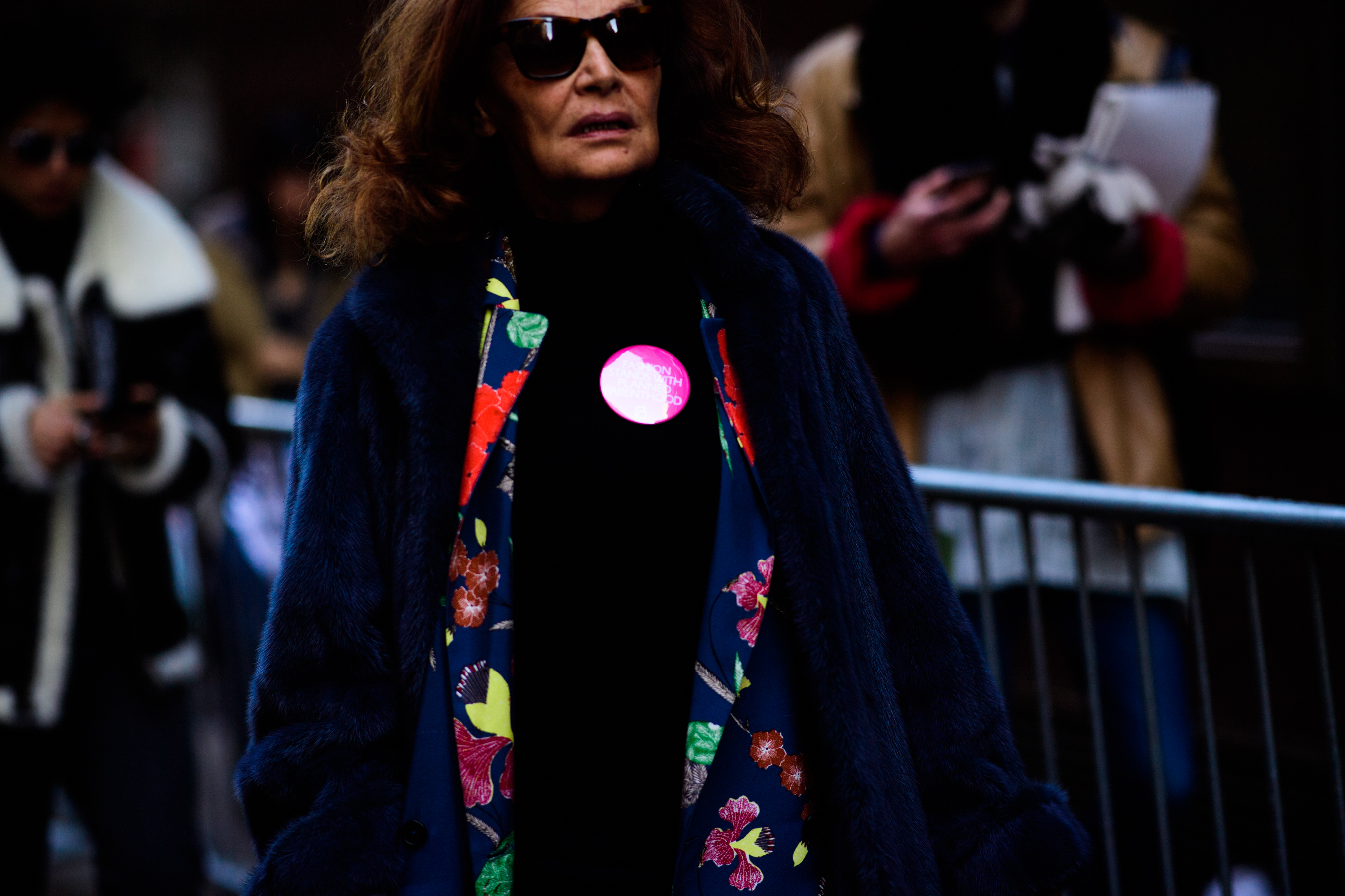 Woman wearing sunglasses