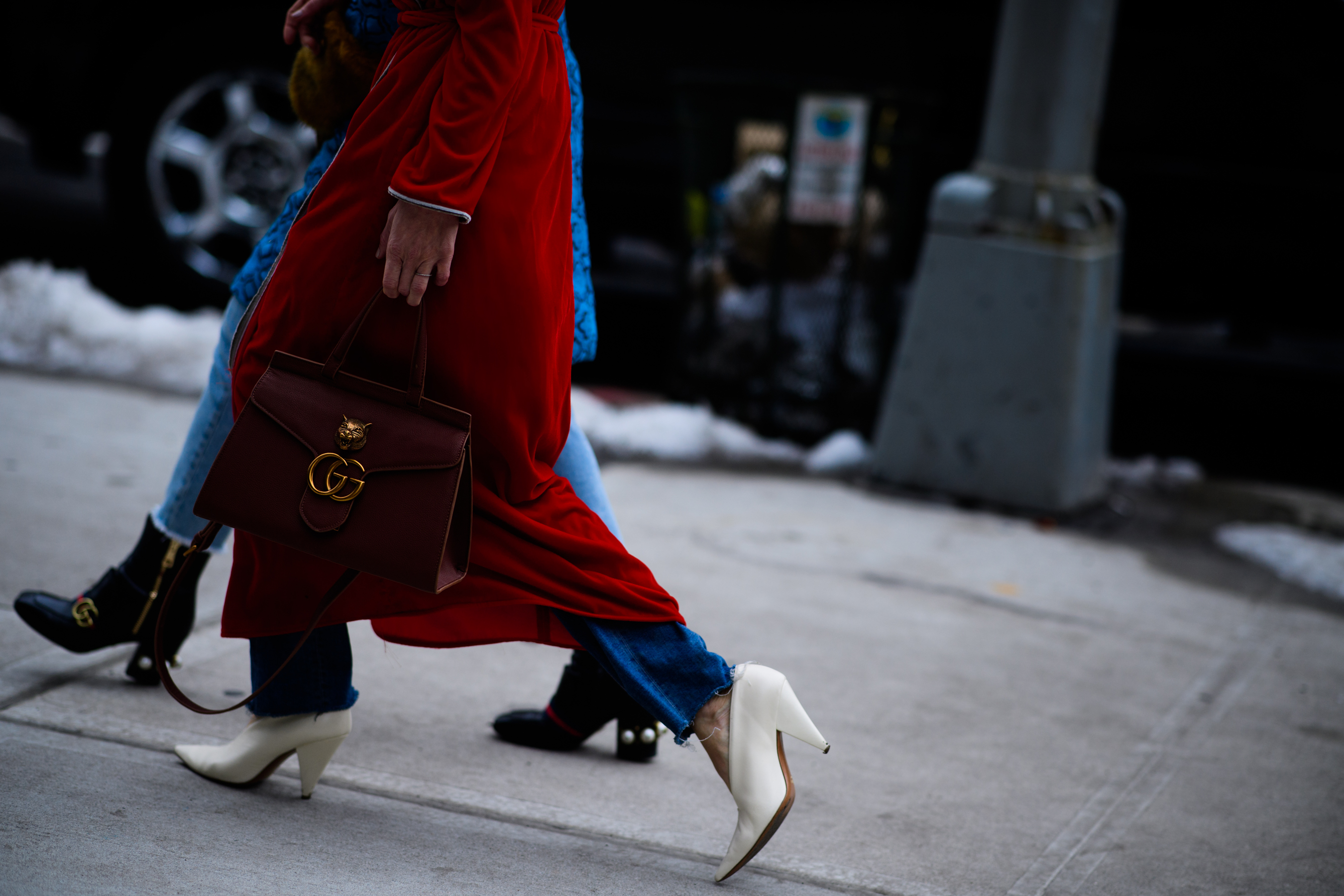 Women wearing gucci clothes